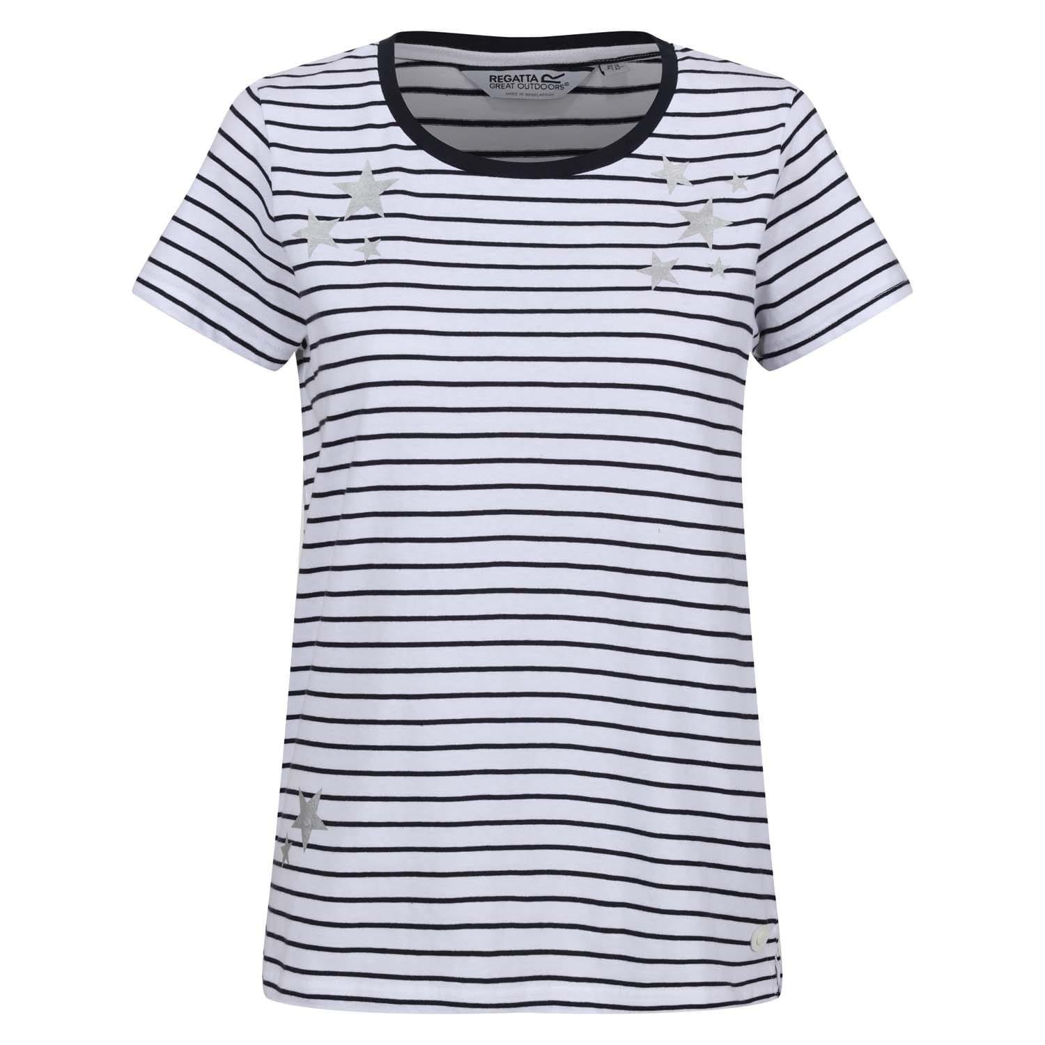 White Navy - Regatta - Odalis II Striped Graphic T-Shirt - 3