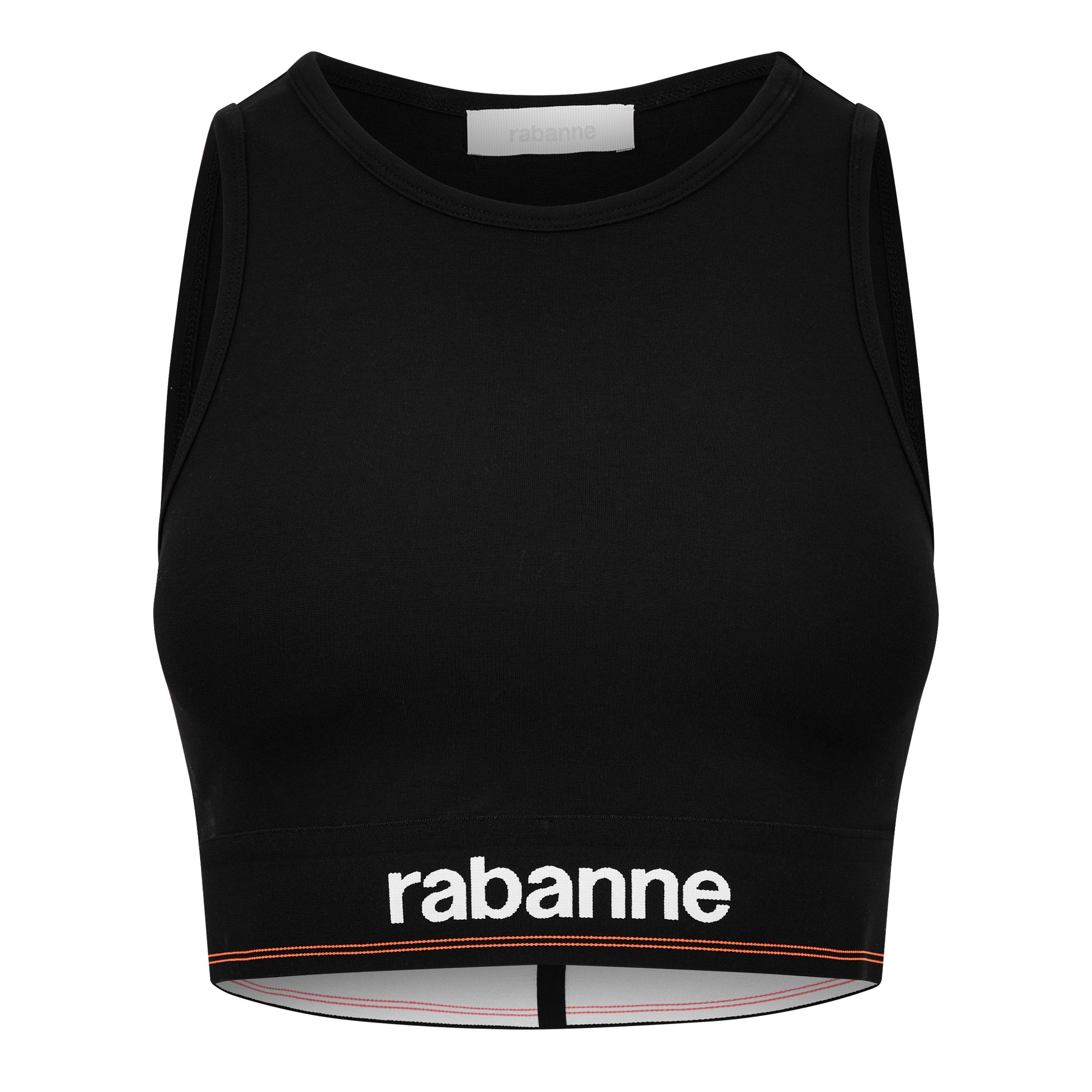 Black - Rabanne - Women's Logo Crop Tops - 6