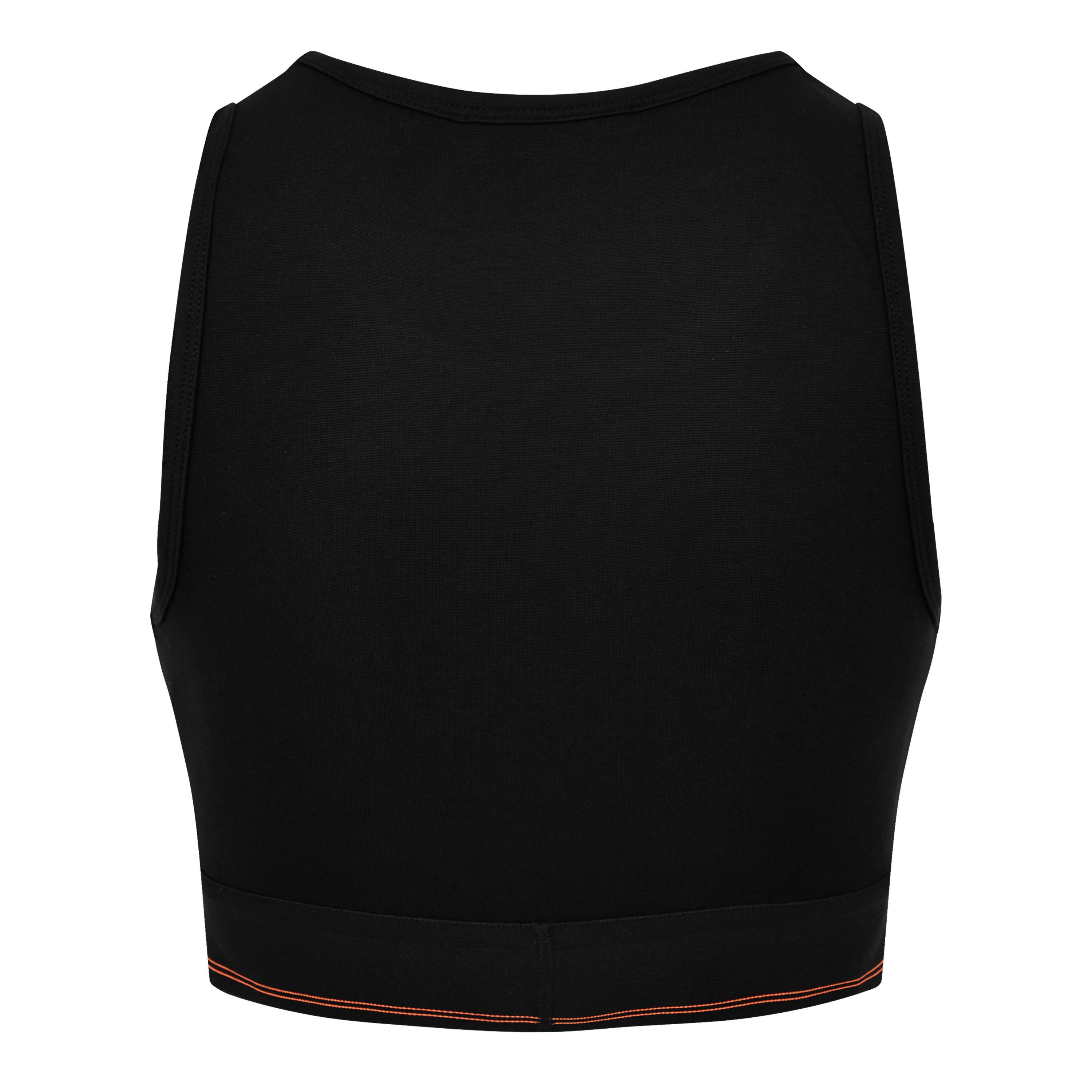 Black - Rabanne - Women's Logo Crop Tops - 7