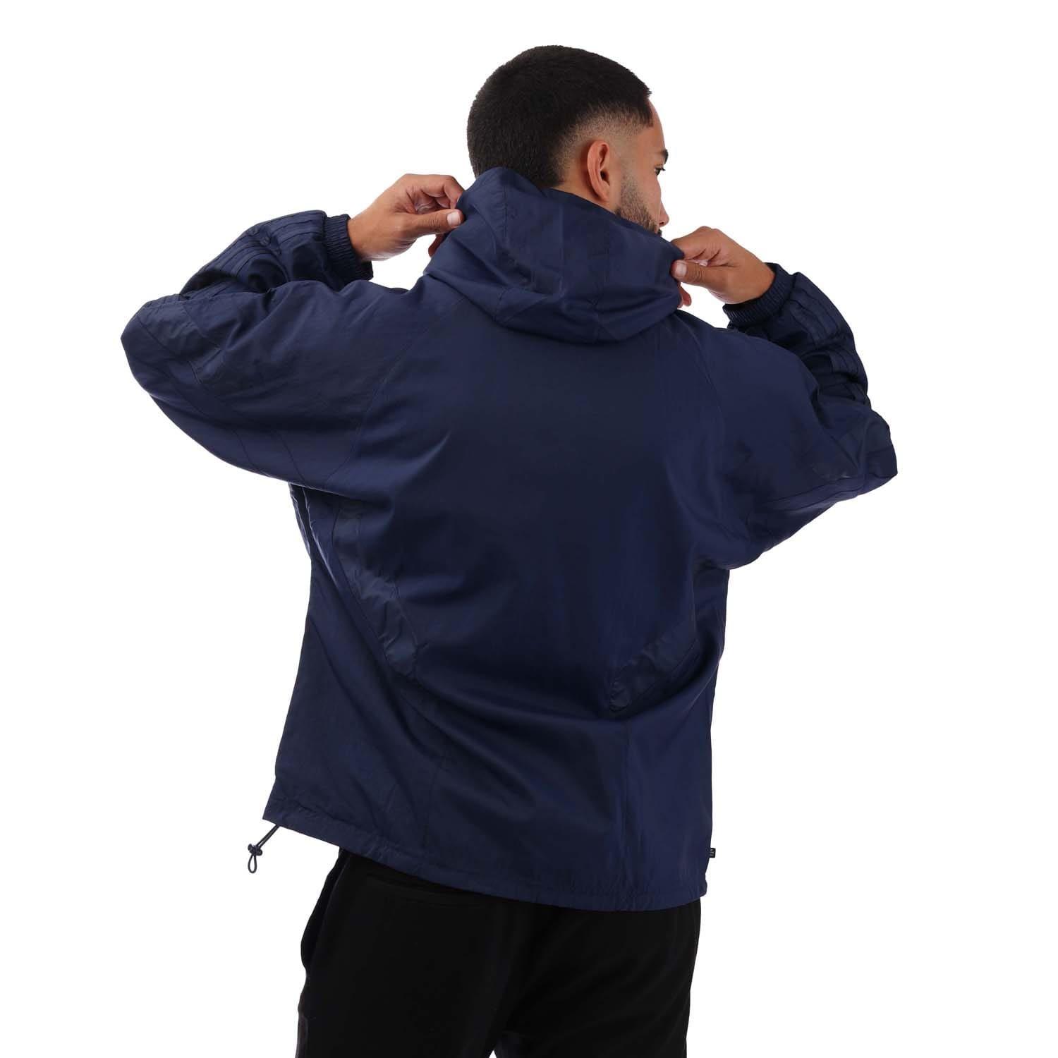 Navy - adidas Originals - Rekive Reversible Windbreaker Jacket - 3