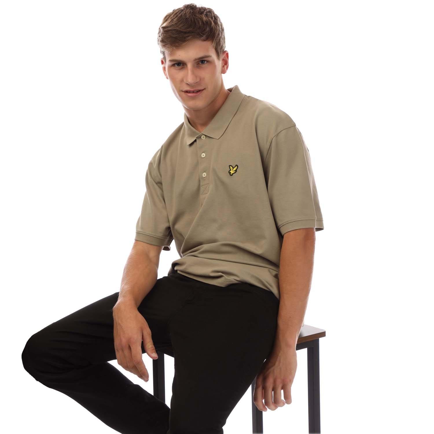 Beige - Lyle and Scott - Plain Polo Shirt - 4