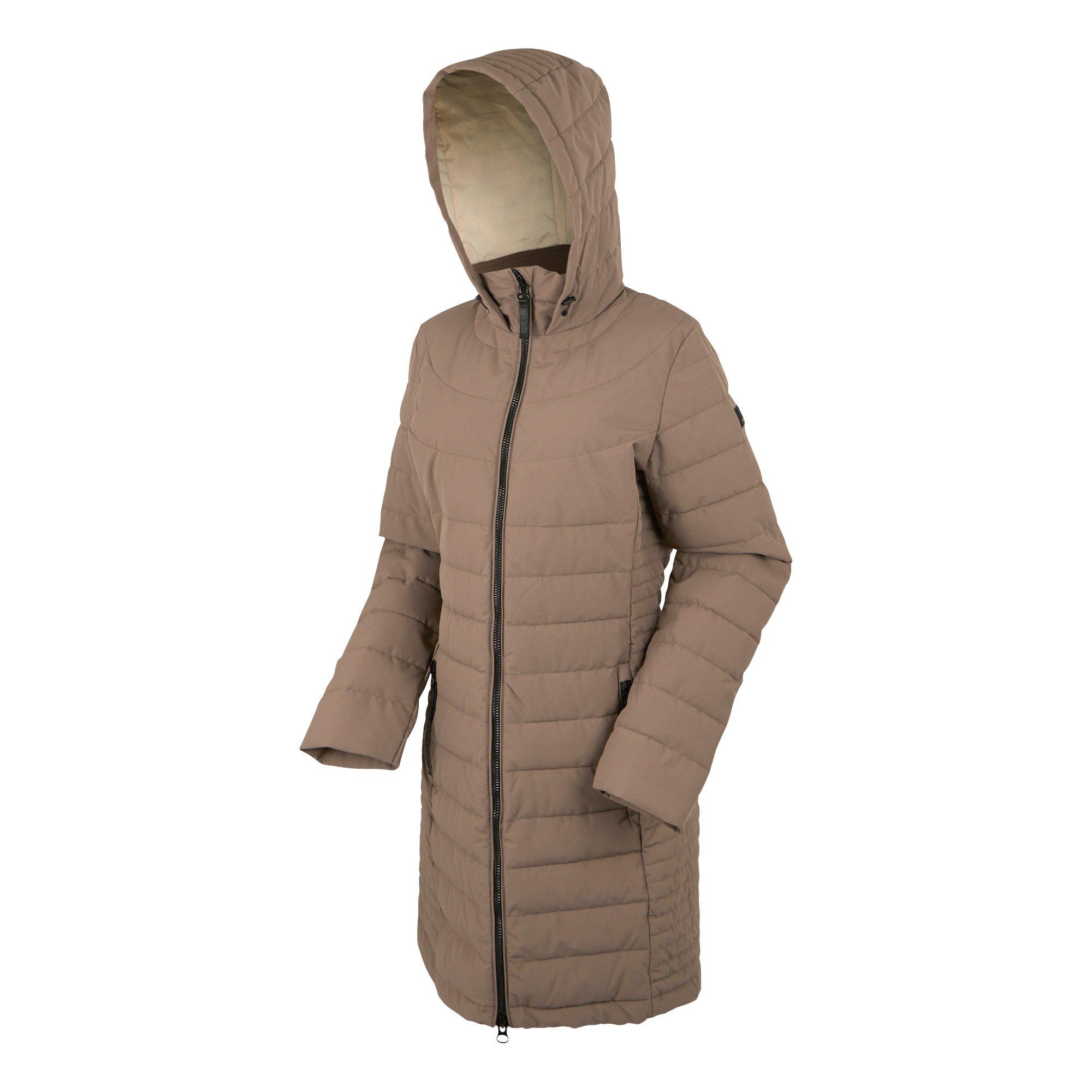 Brown - Regatta - Women's Andria Water-Repellent Insulated Hooded Quilted Jacket - 11