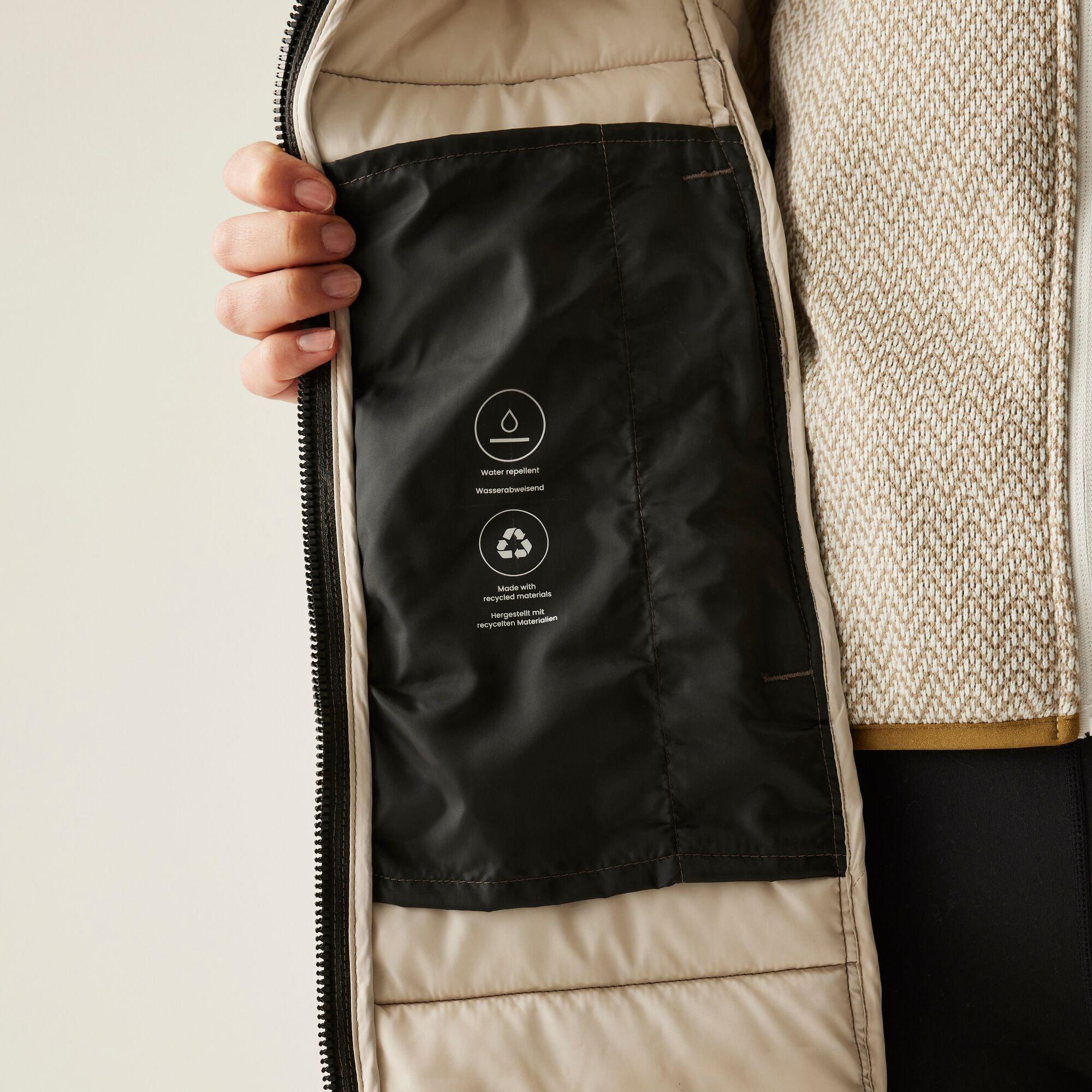 Brown - Regatta - Women's Andria Water-Repellent Insulated Hooded Quilted Jacket - 4