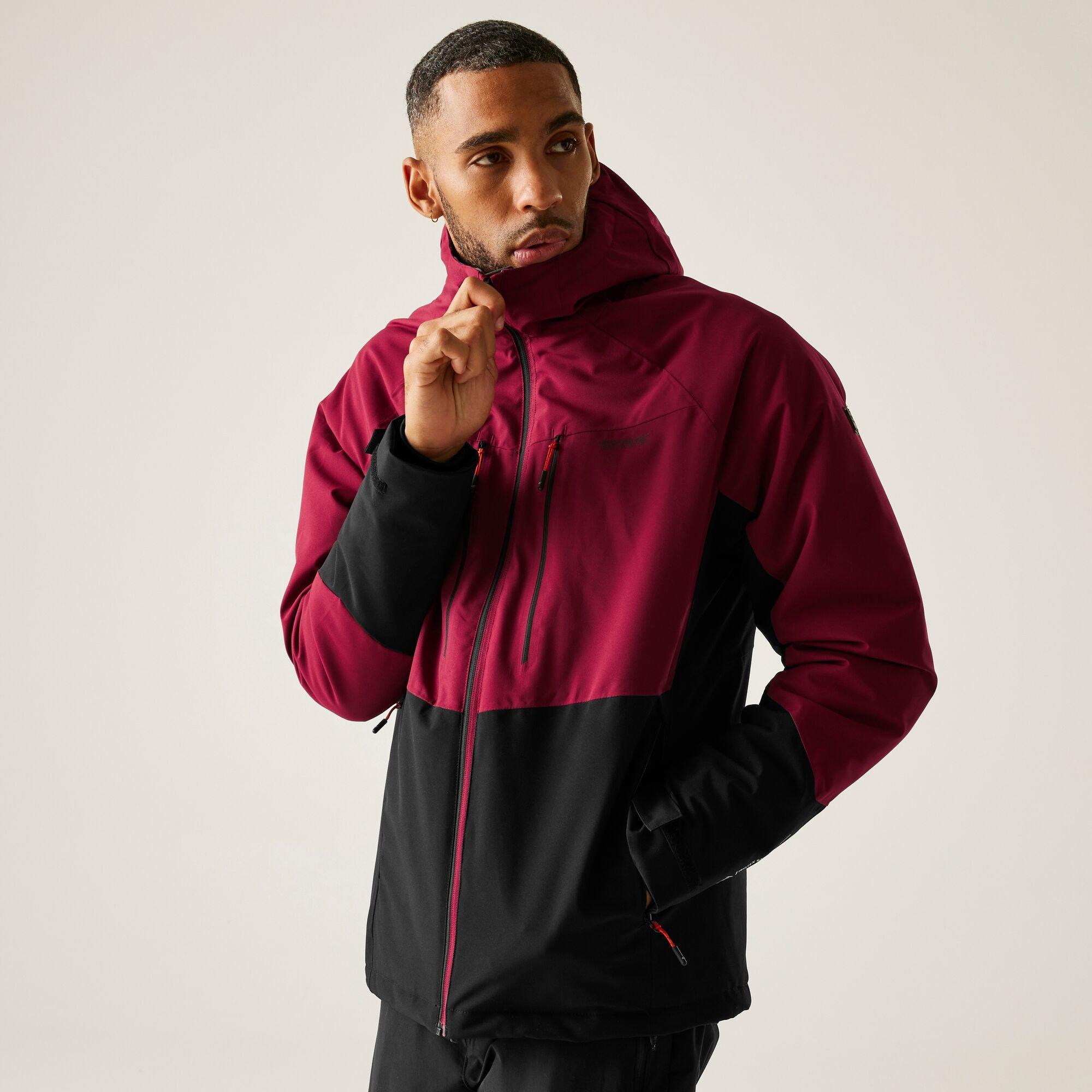 Regatta Men's Highton Stretch Isotex Thermoguard Insulated Waterproof Jacket - Dark Maroon Bla - S