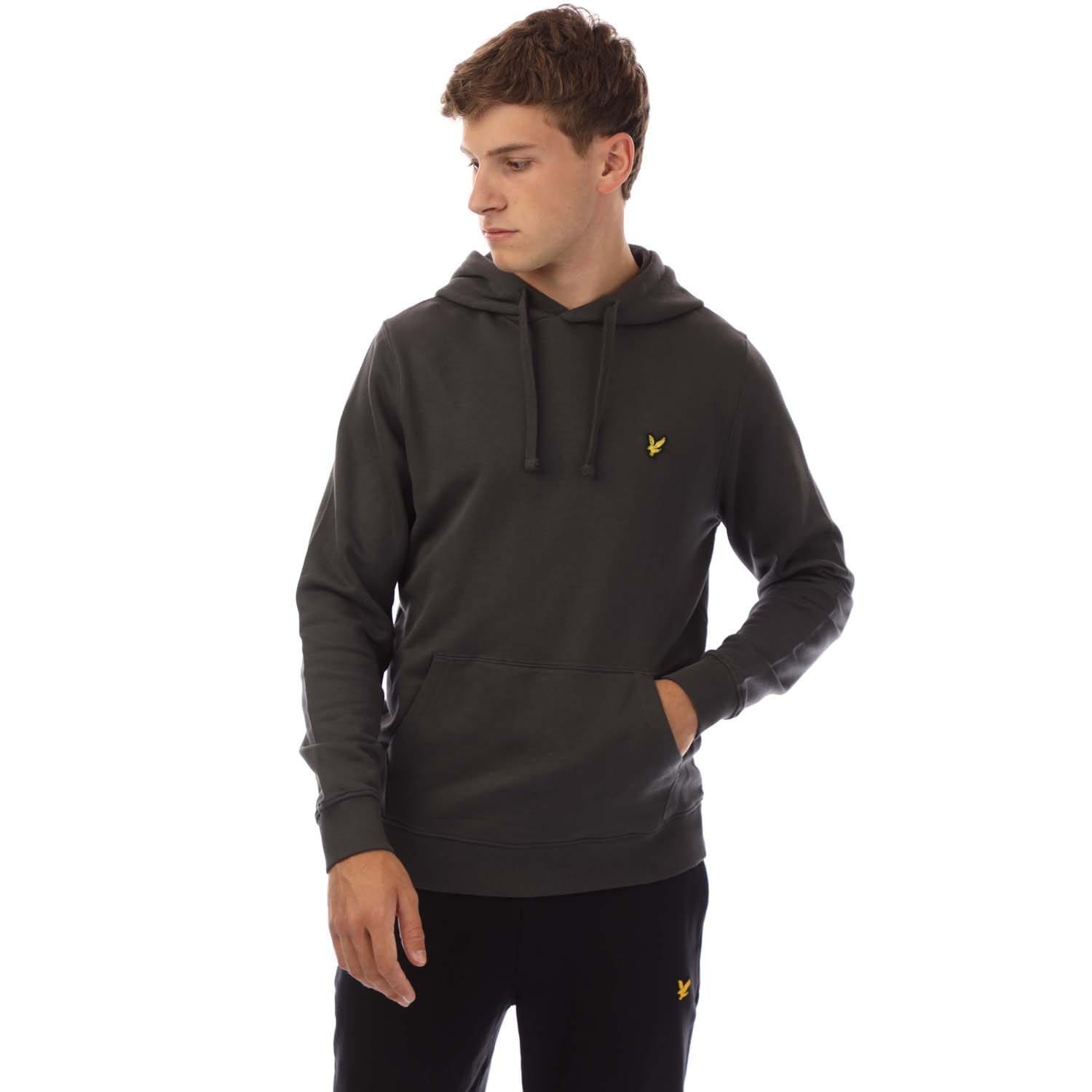 Gunmetal - Lyle and Scott - Football World Graphic Pullover Hoodie - 1