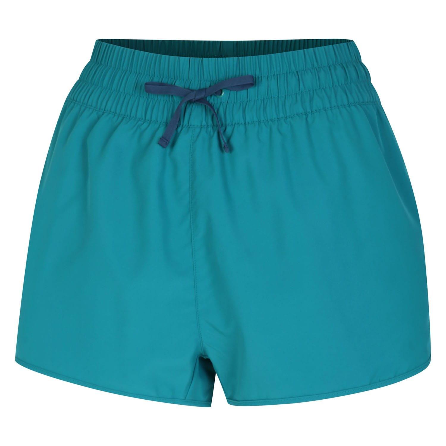 Black Green - Dare 2b - Women's Sprint Up 2-in-1 Water Repellent Moisture-Wicking Fleece Jogger Shorts - 2