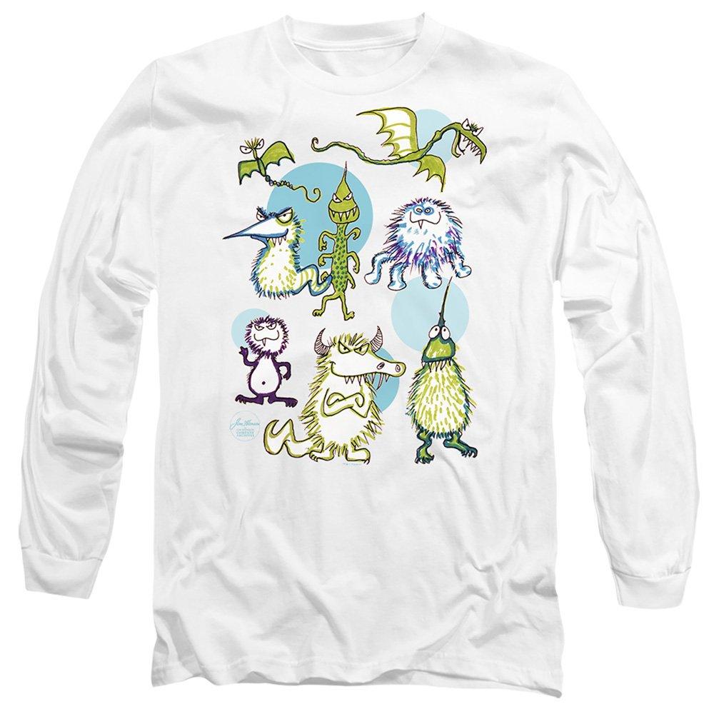 White - Other - Jim Henson Monster Doodles Long Sleeve T-Shirt Wh - 1