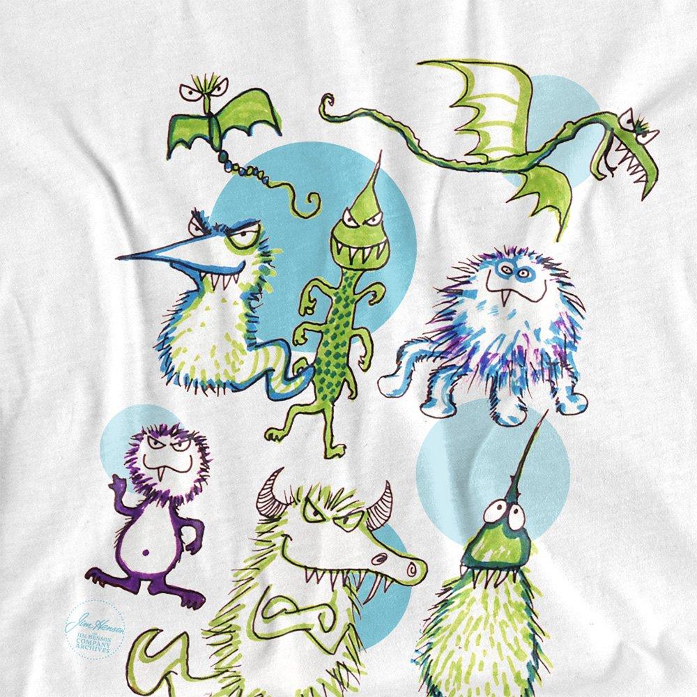 White - Other - Jim Henson Monster Doodles Long Sleeve T-Shirt Wh - 2