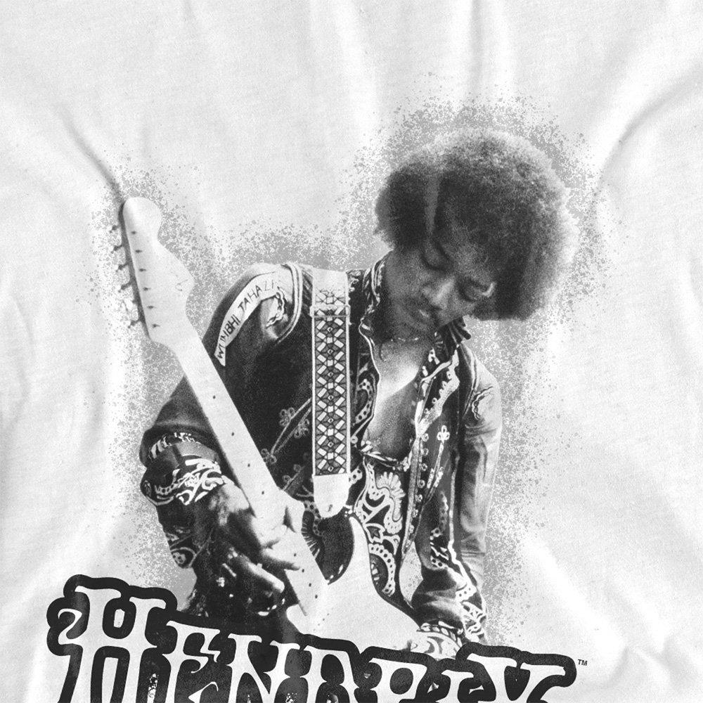 White - Other - Jimi Hendrix - Distressed Circle T-Shirt White - 2