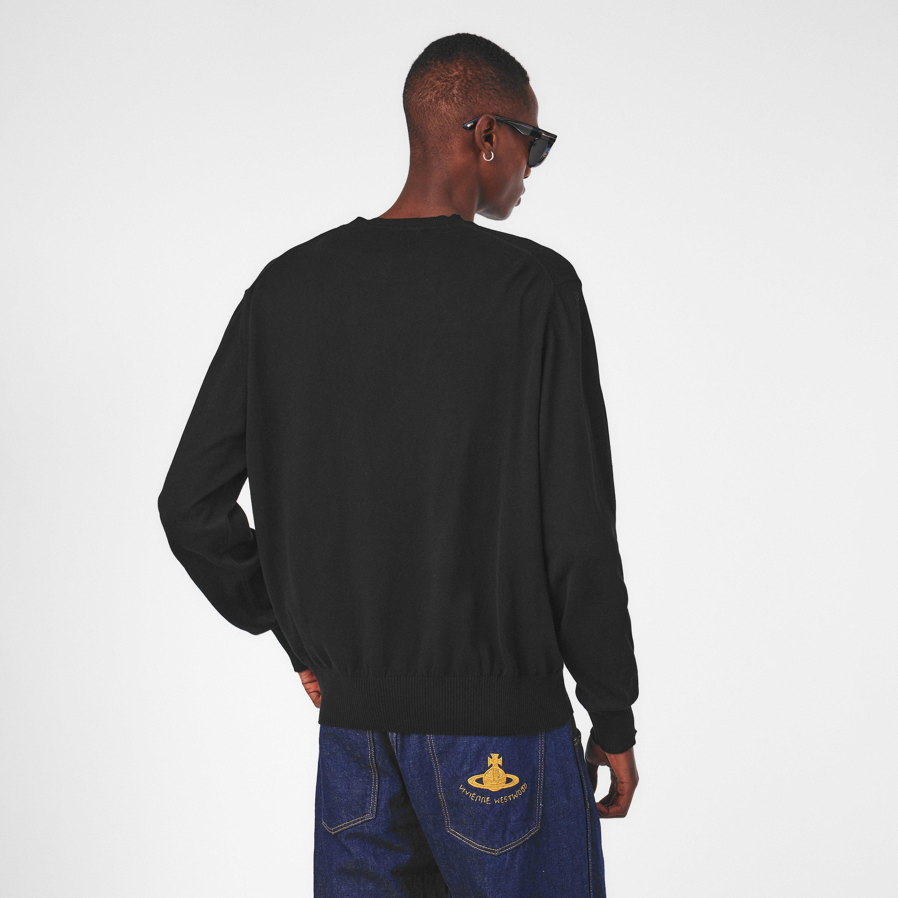 Black - Vivienne Westwood - Alex Round Neck Sweater - 4