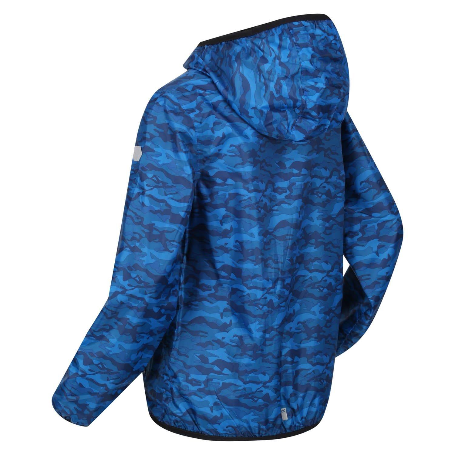 Blue - Regatta - Printed Lever Waterproof Jacket - 2