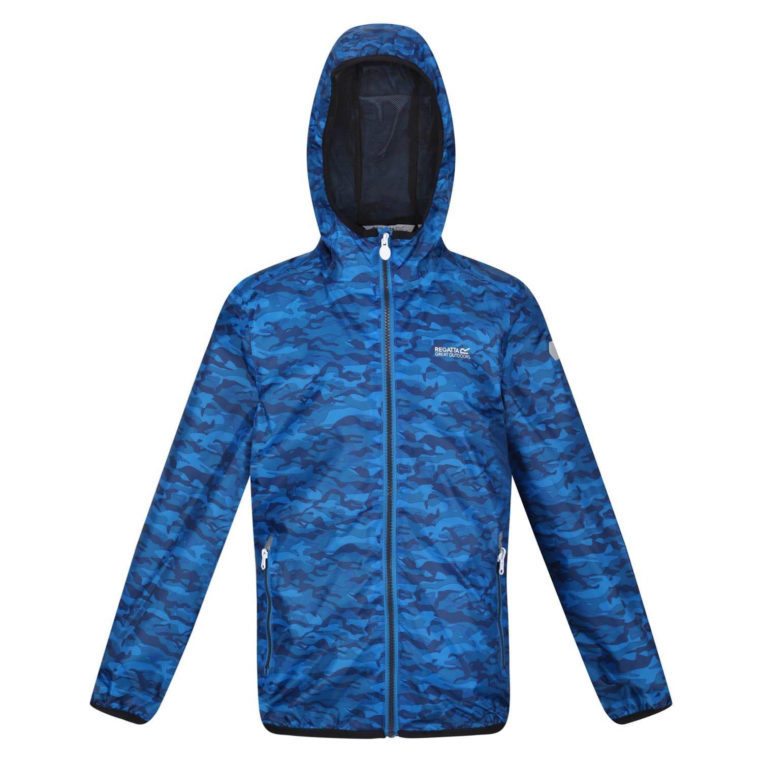 Blue - Regatta - Printed Lever Waterproof Jacket - 3