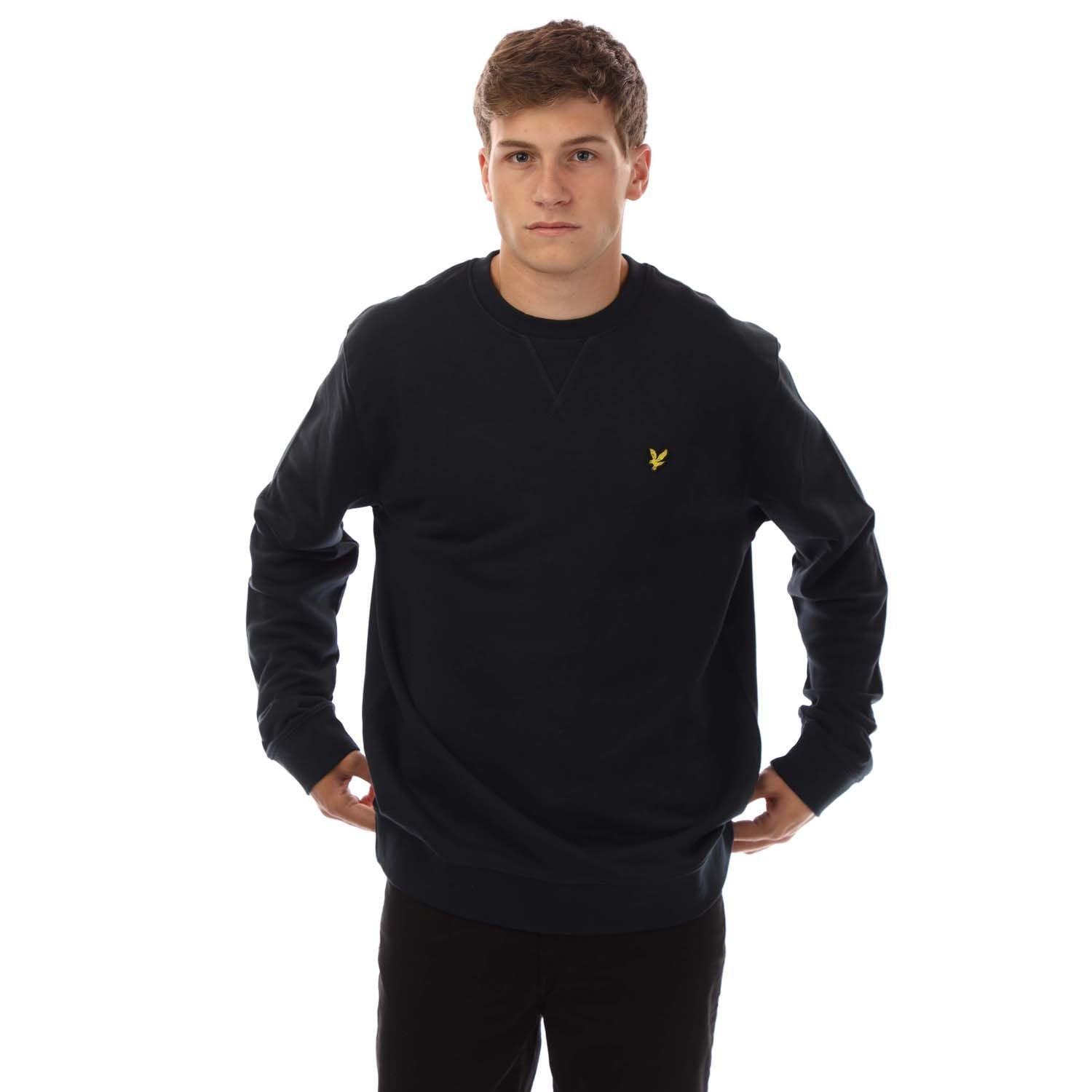 Navy - Lyle and Scott - Tartan Heritage Graphic Sweatshirt - 1