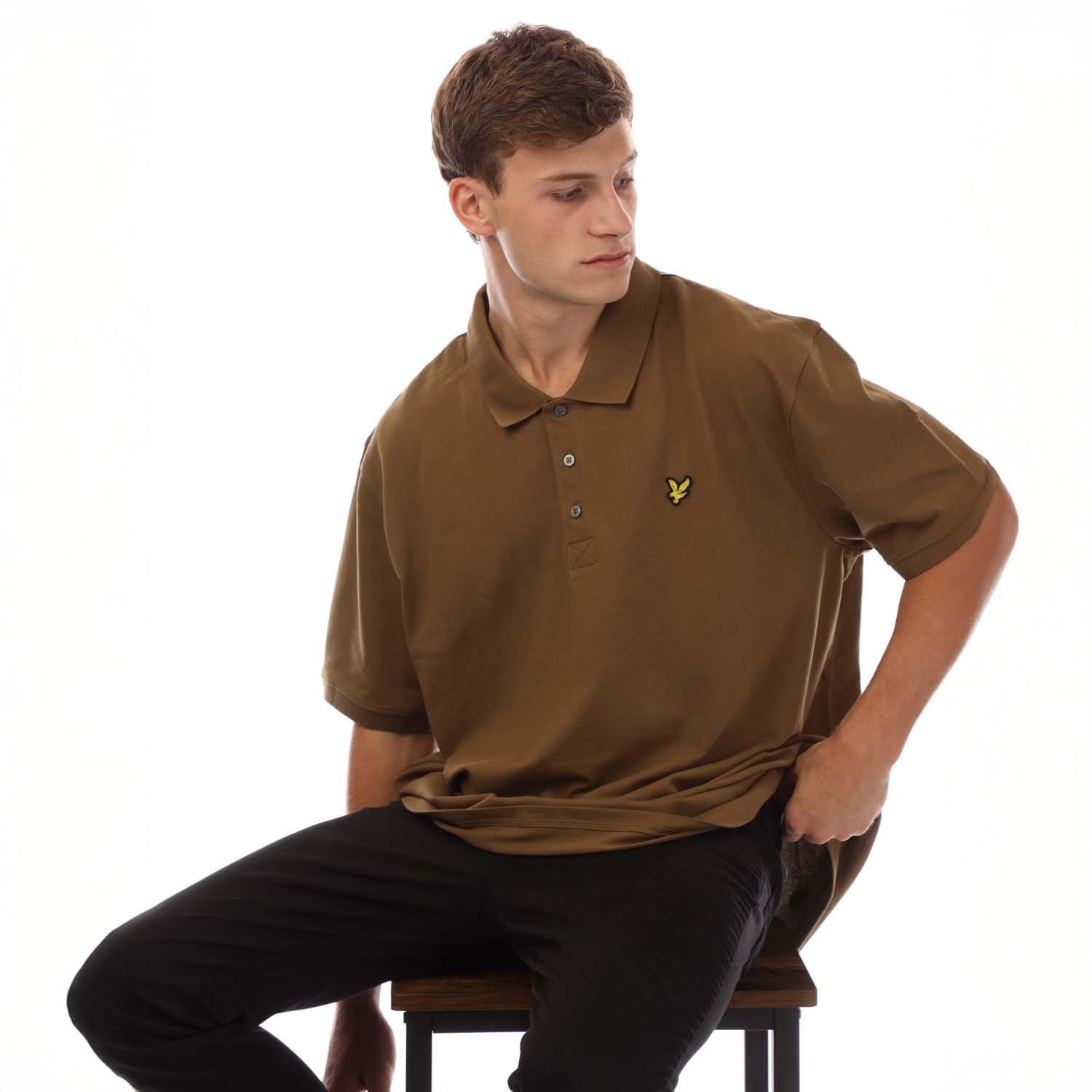 Brown - Lyle and Scott - Plain Polo Shirt - 4