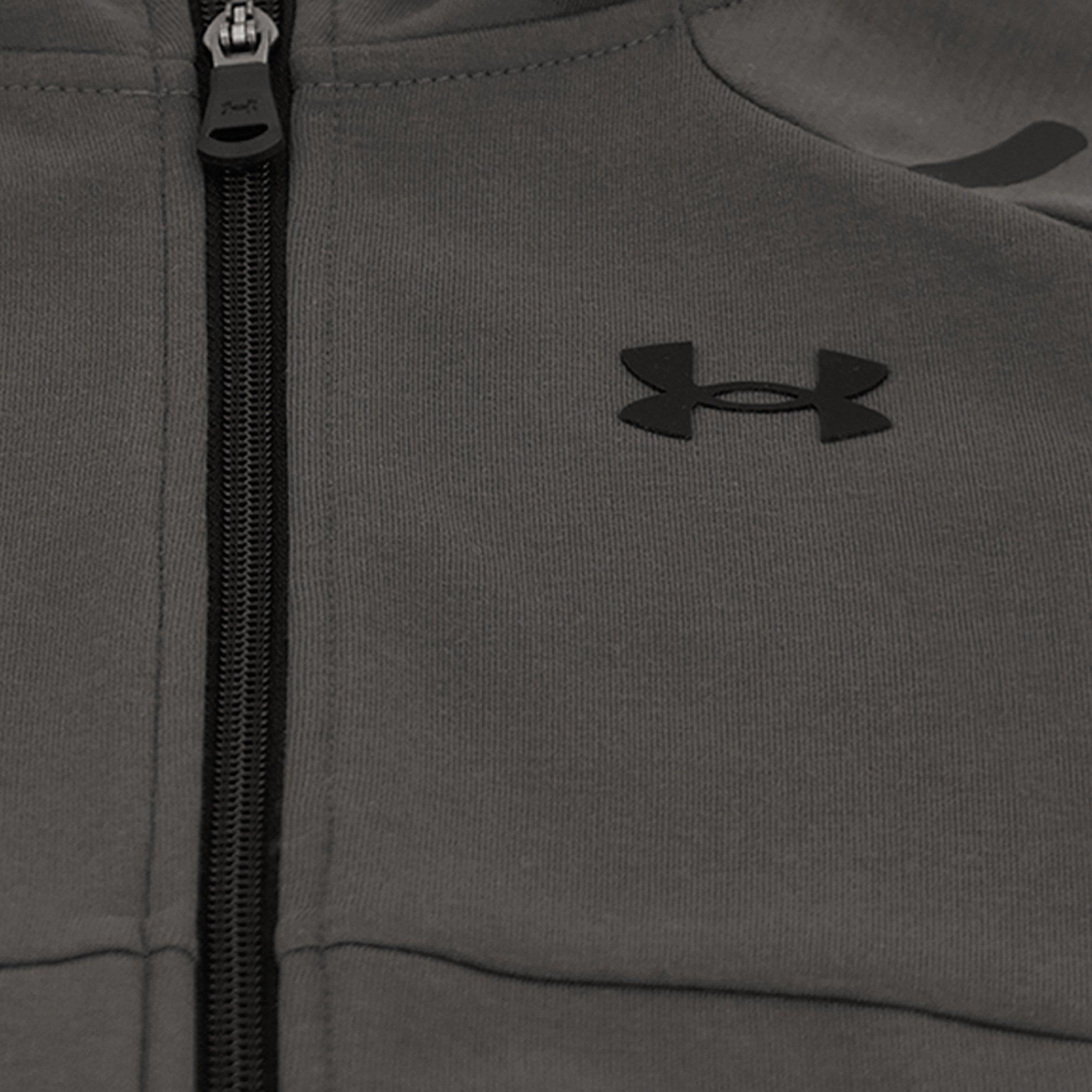 Grey/Black - Under Armour - Kids' Two-Piece Fleece Tracksuit - 3