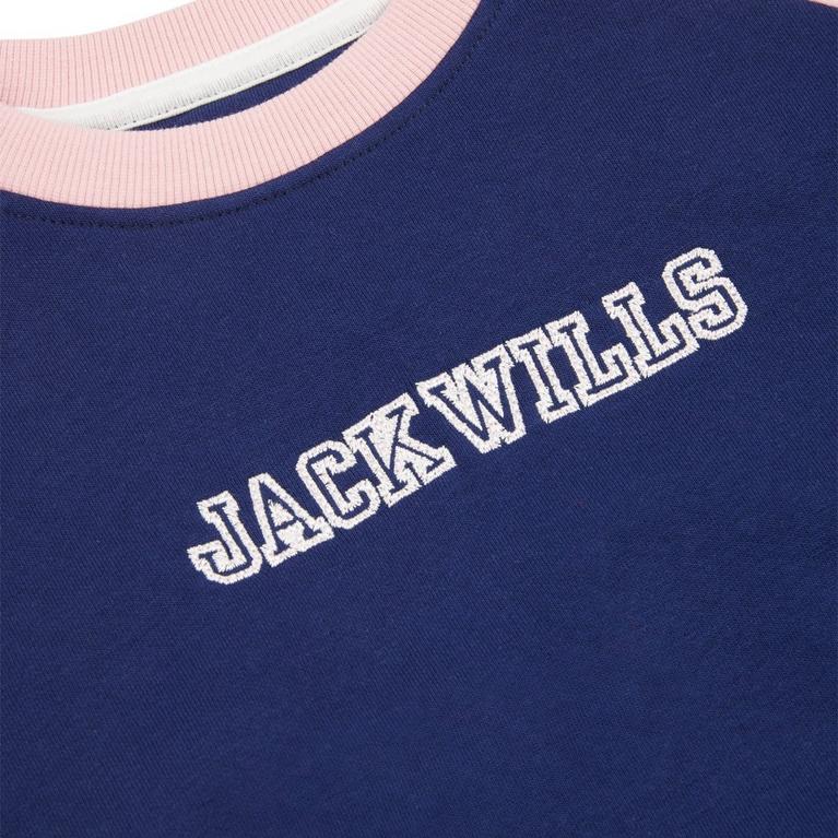 Bleu médiéval - Jack Wills - JW Varsity Sweat Ch99 - 3