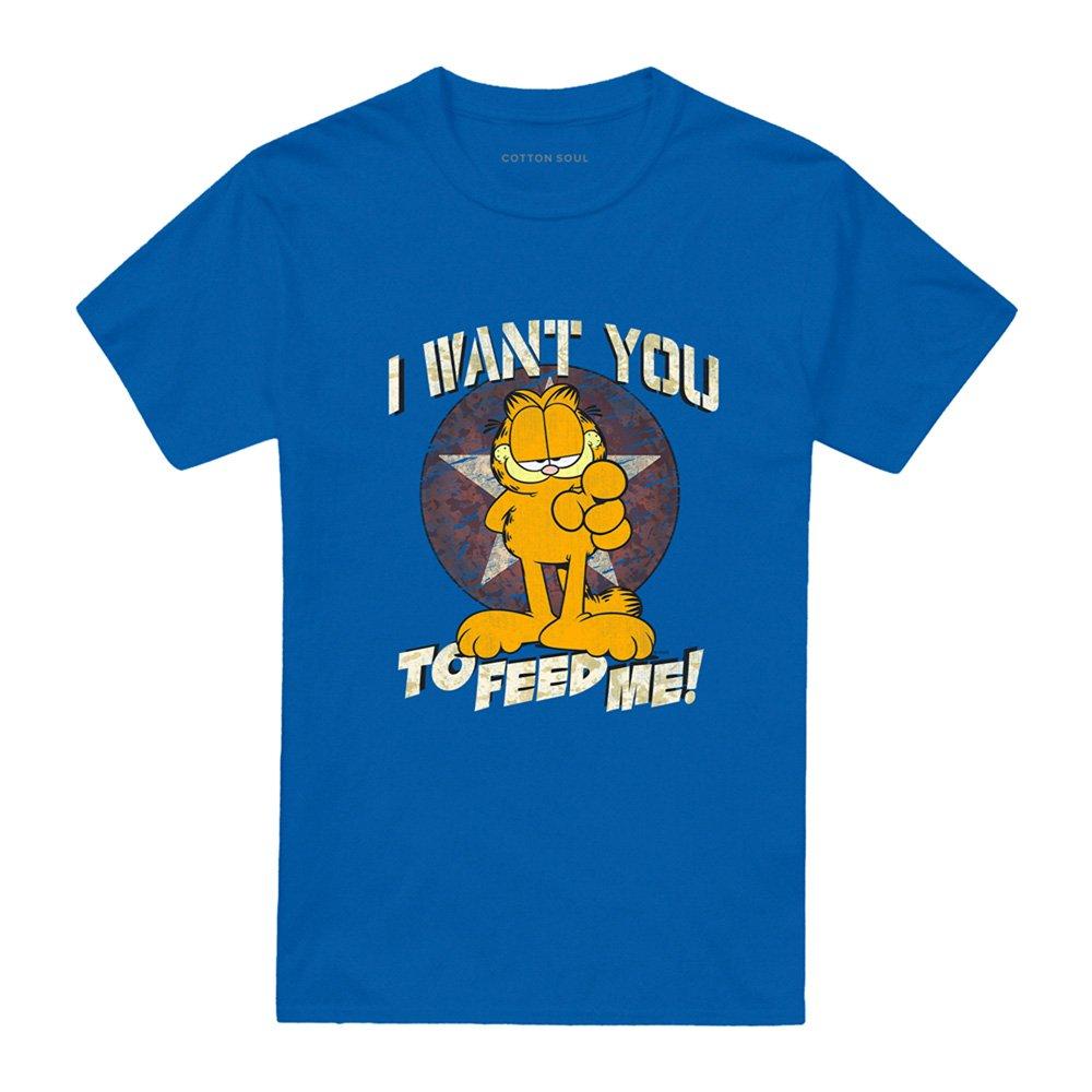 Blue - Garfield - Garfield I Want You T Shirt Royal - 4