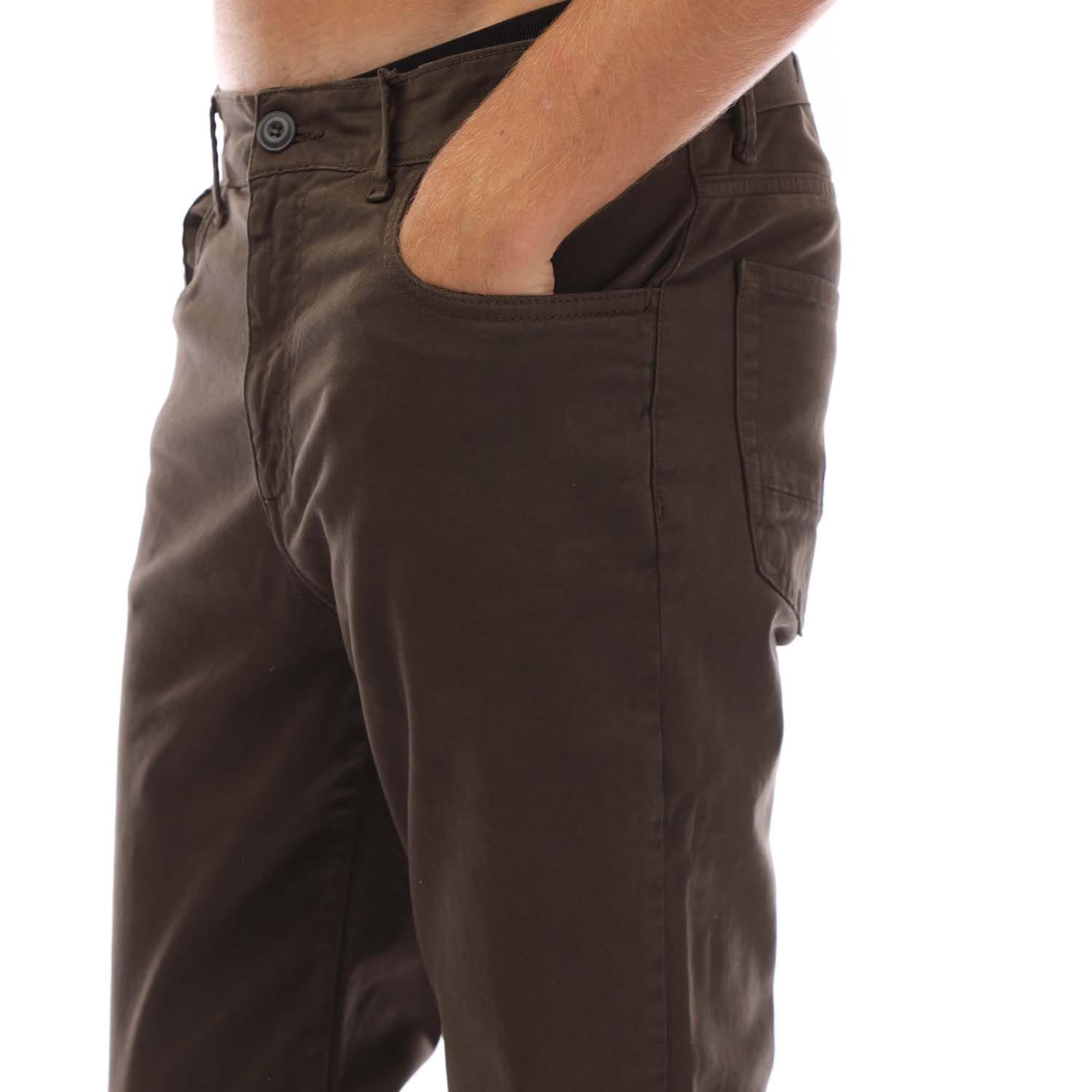 Green - Lyle and Scott - 5 Pocket Chinos - 3