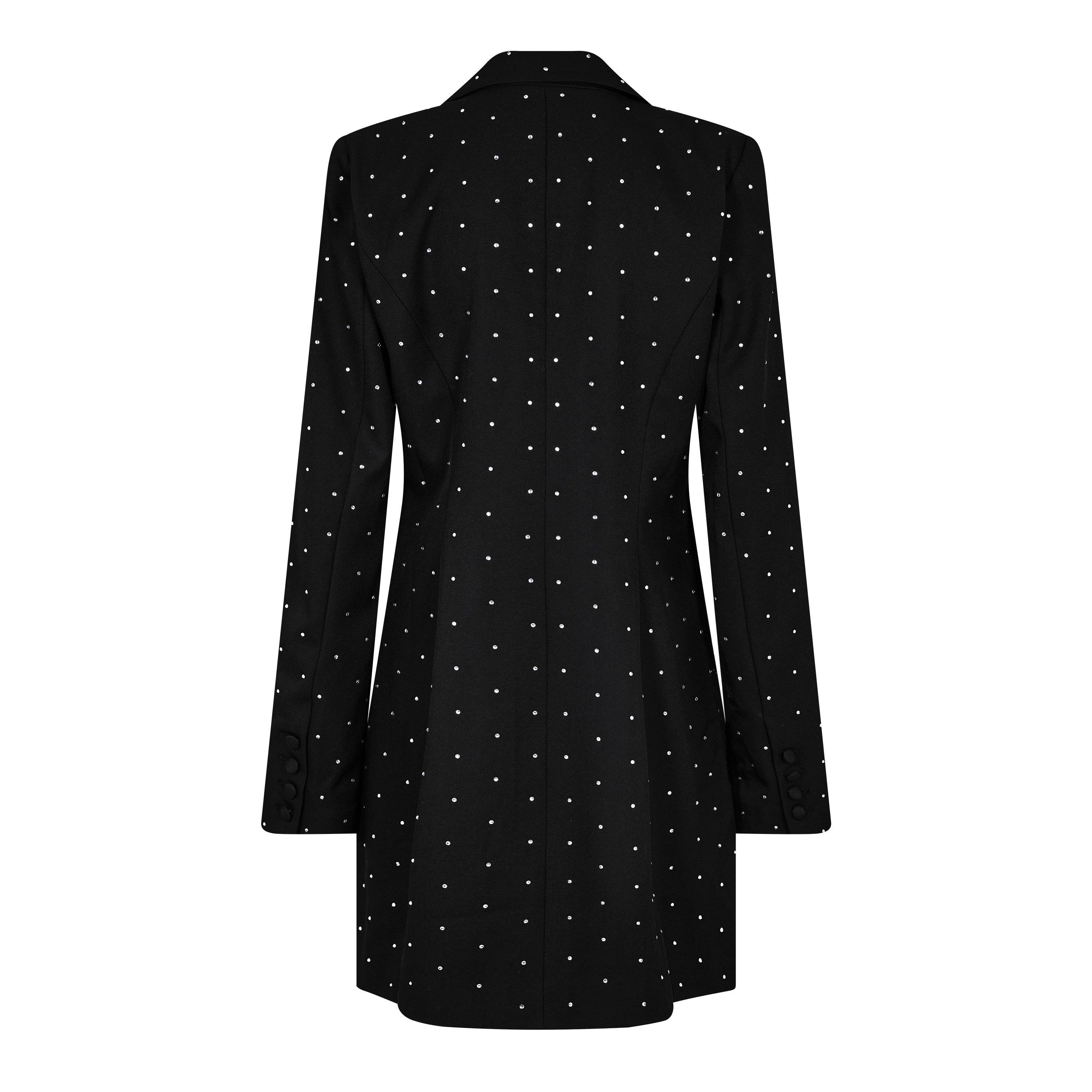 Black 001 - Good American - Blazer Crystal Mini Dress - 5