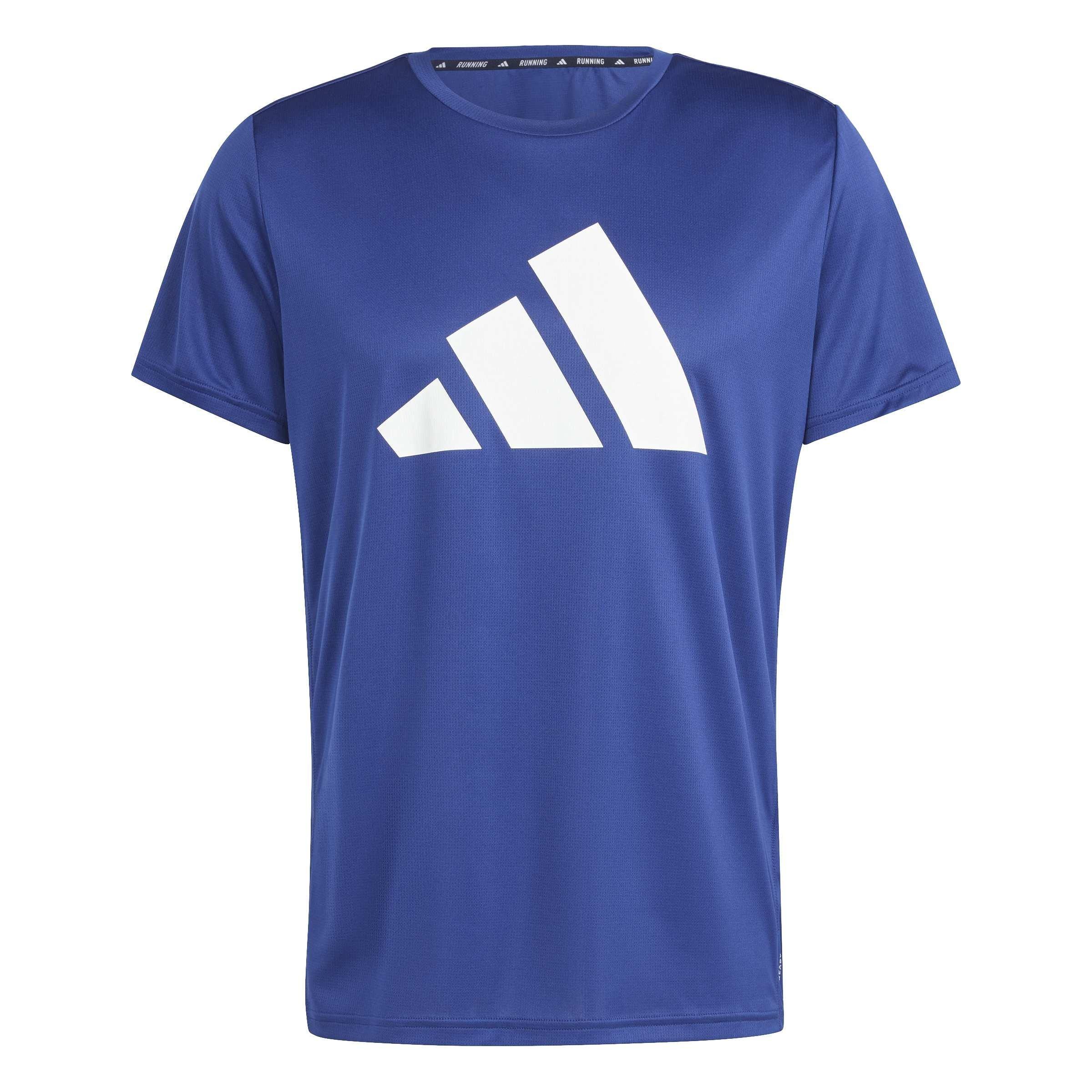 Dark Blue - adidas - Run It T-Shirt - 1