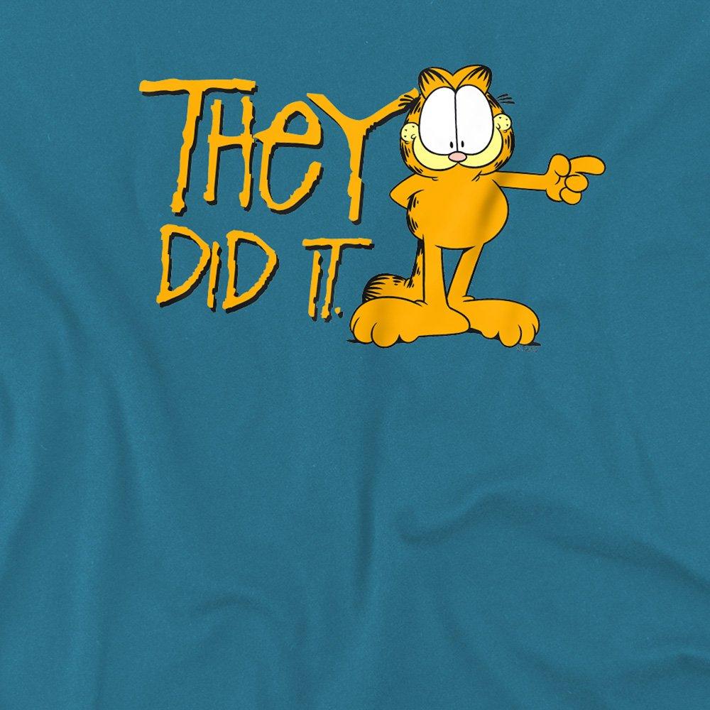 Grey - Garfield - Garfield They Did It T Shirt Slate - 2