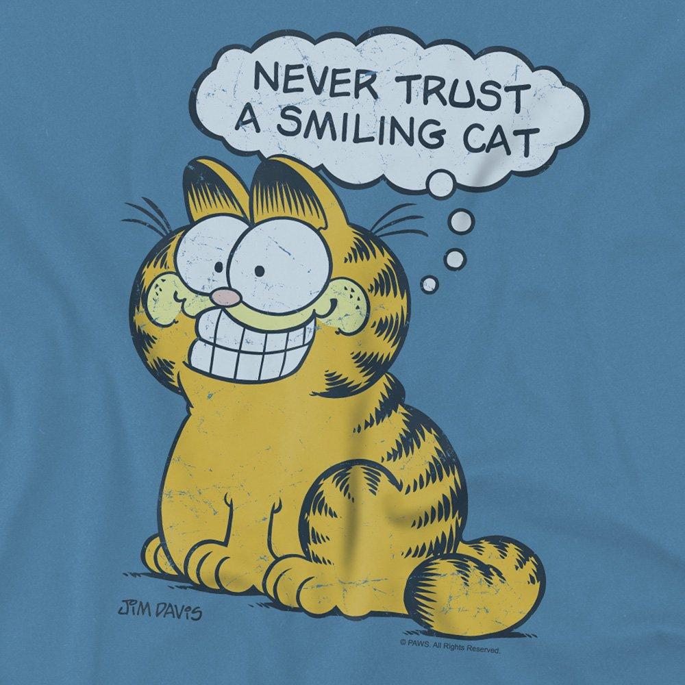 Blue - Garfield - Garfield Smiling Cat T Shirt Carolina Blue - 2