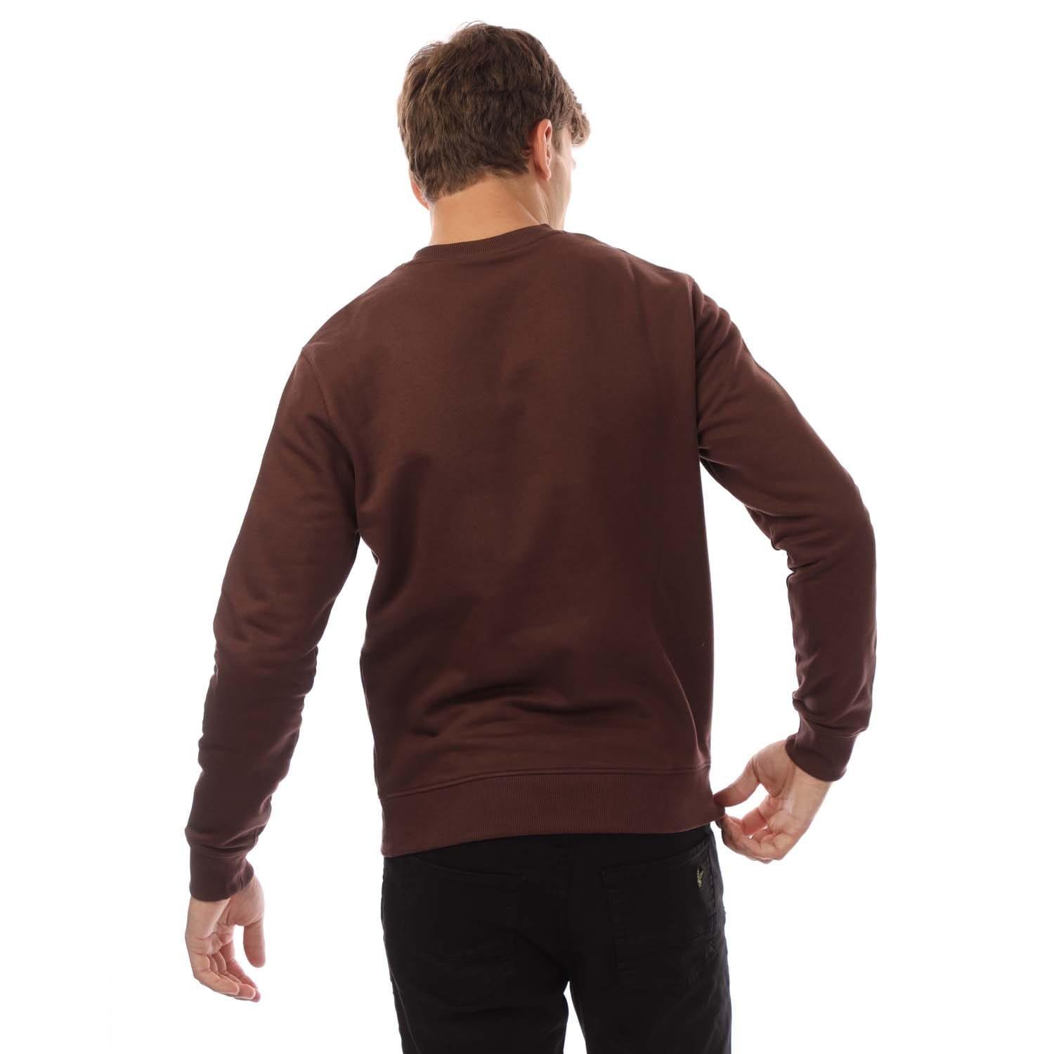 Red - Lyle and Scott - Brushback Crewneck Sweatshirt - 2