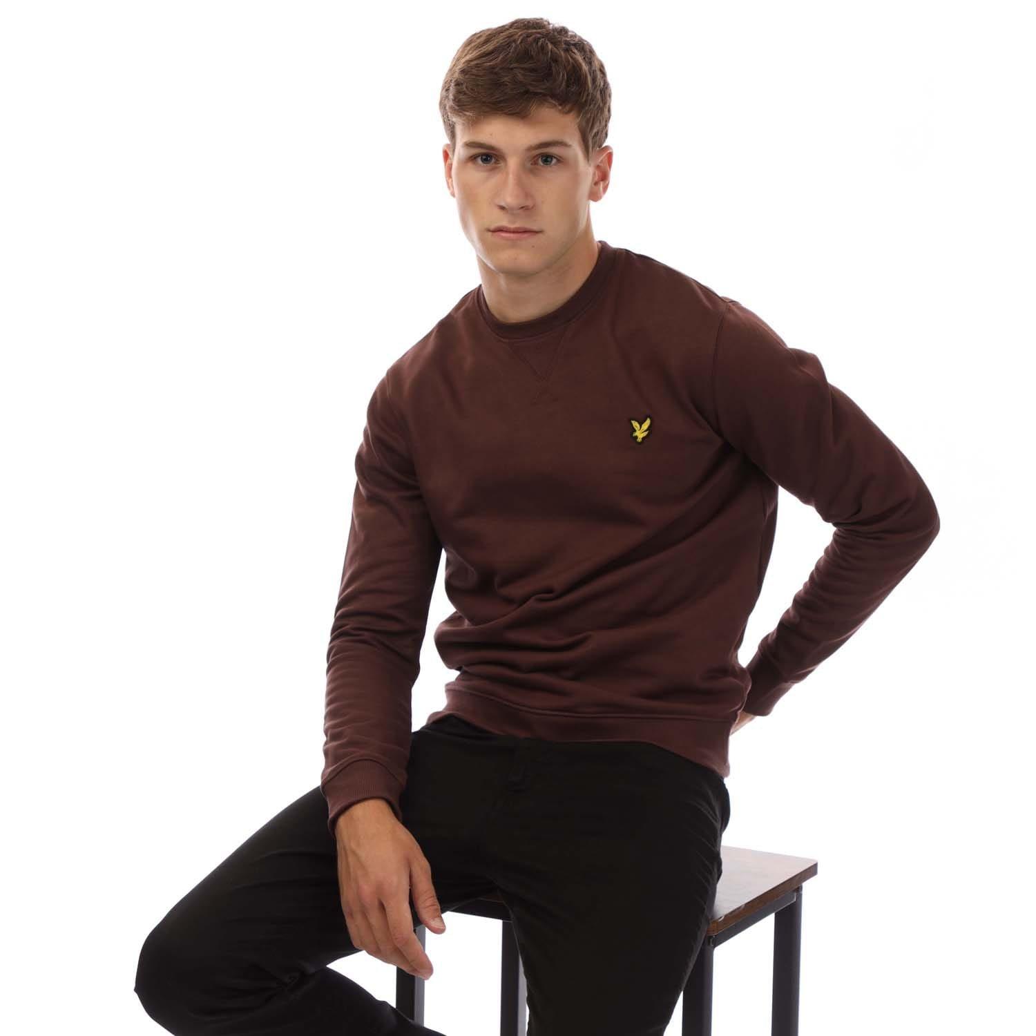 Red - Lyle and Scott - Brushback Crewneck Sweatshirt - 4