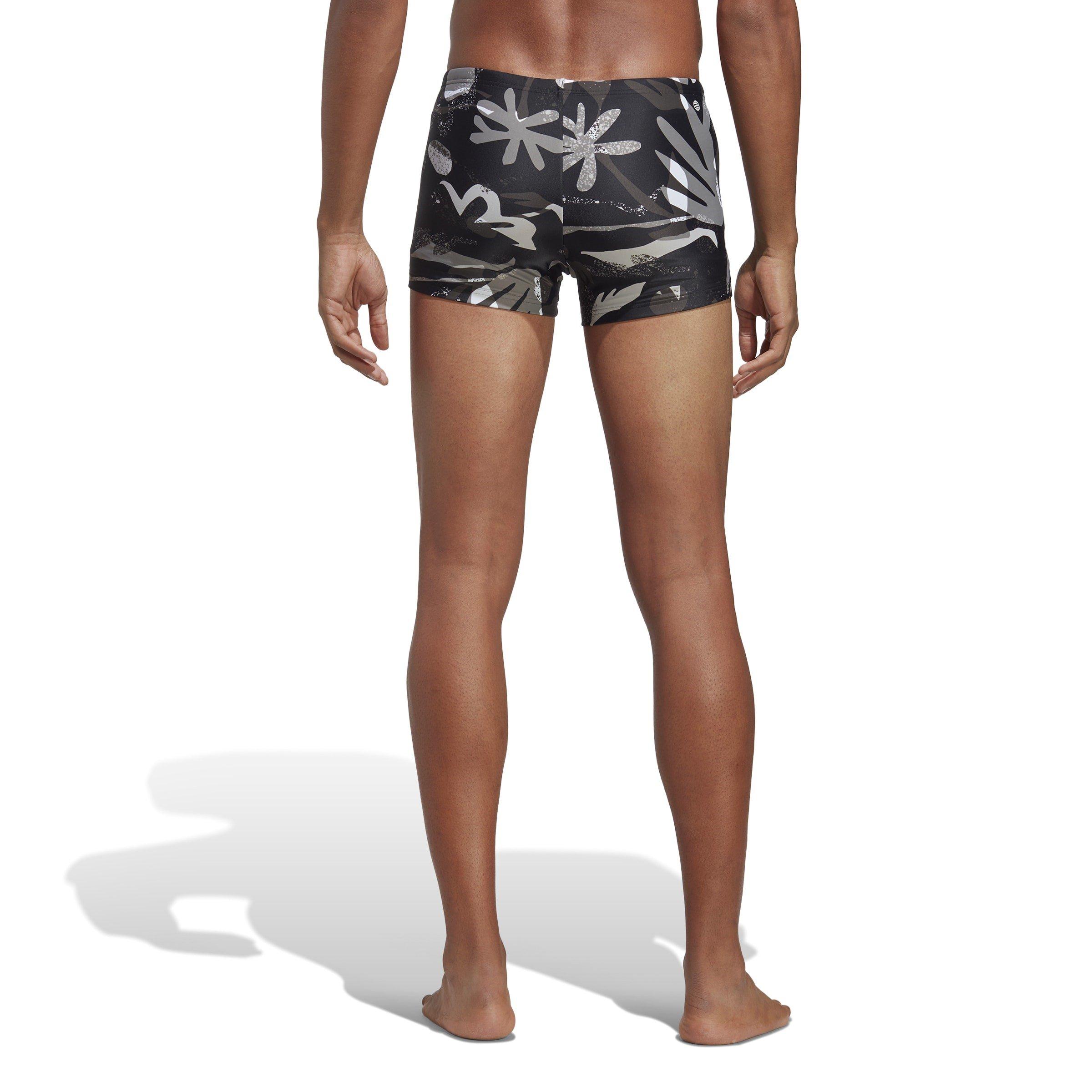 schwarz/weiß - adidas - Floral Graphic Swim Boxers Mens - 3