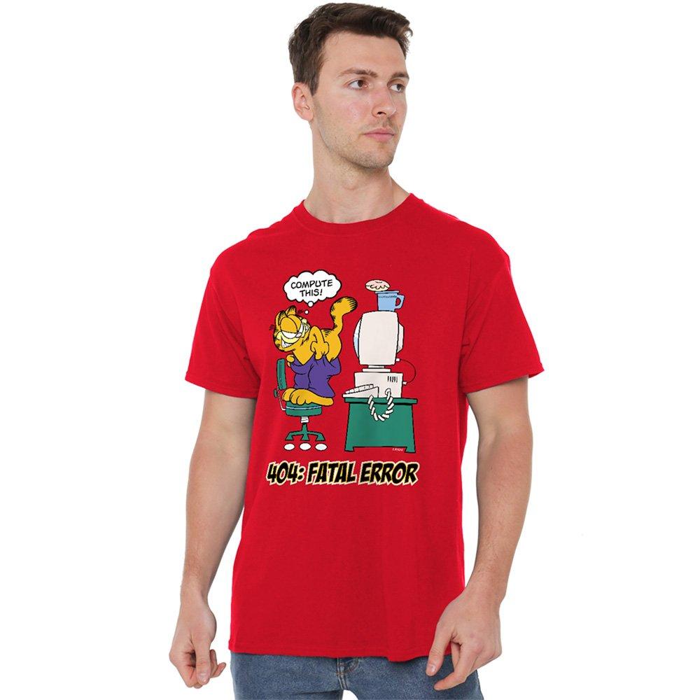 Red - Garfield - Garfield Compute This T Shirt Red - 1