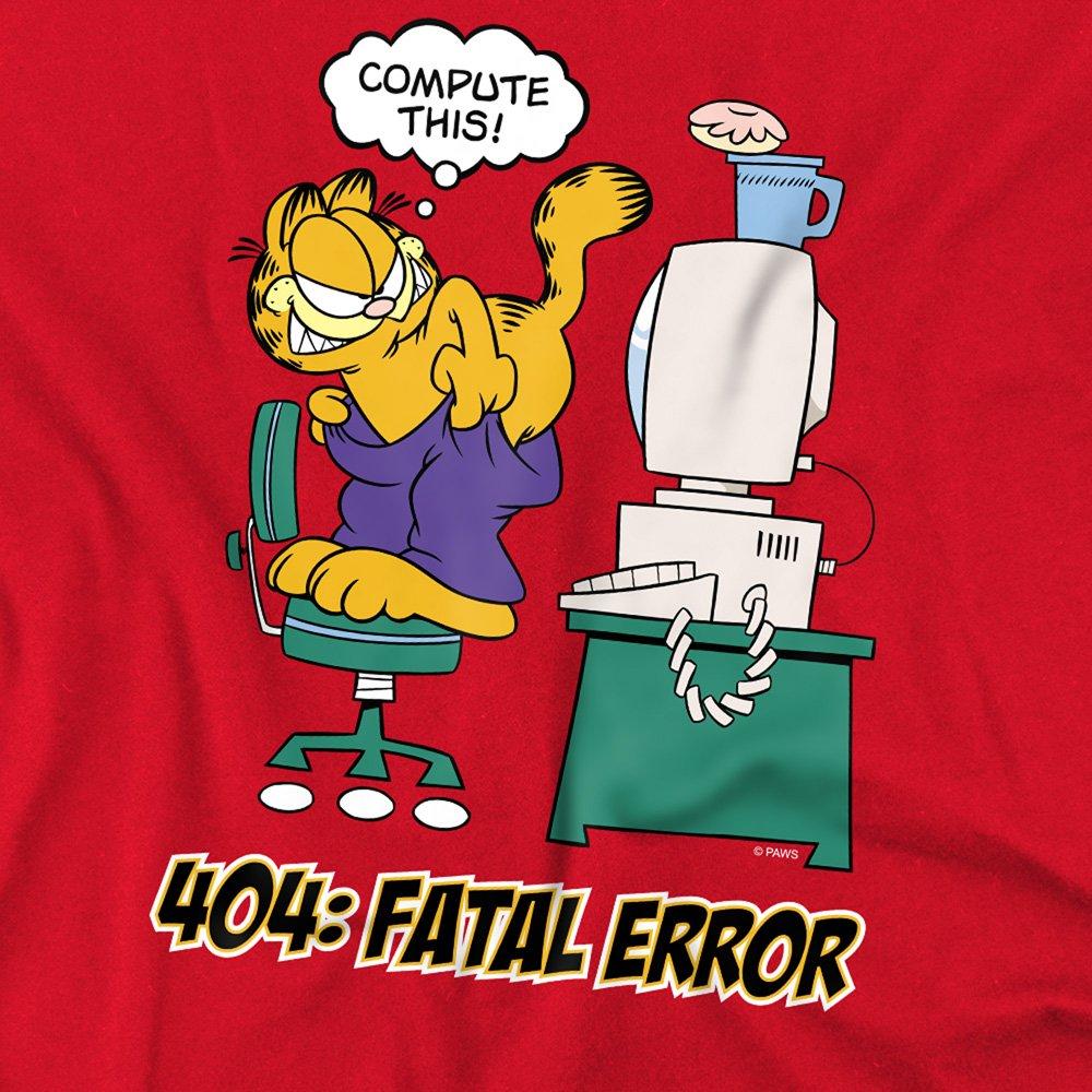 Red - Garfield - Garfield Compute This T Shirt Red - 2