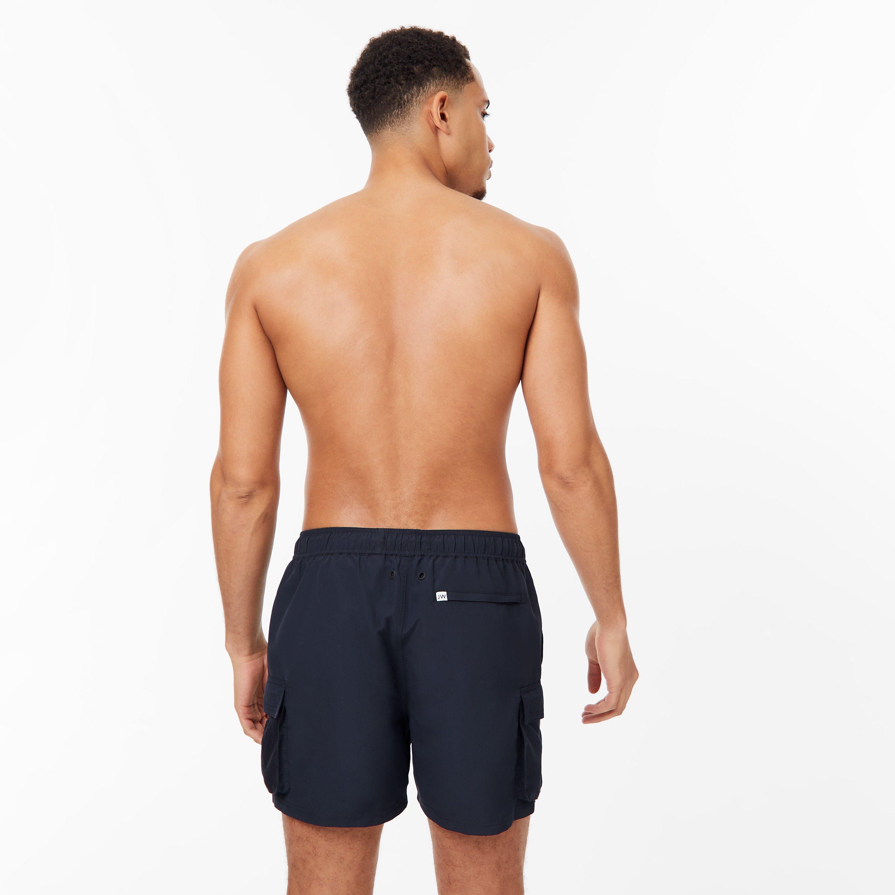 Black - Jack Wills - Cargo Swim Shorts - 2