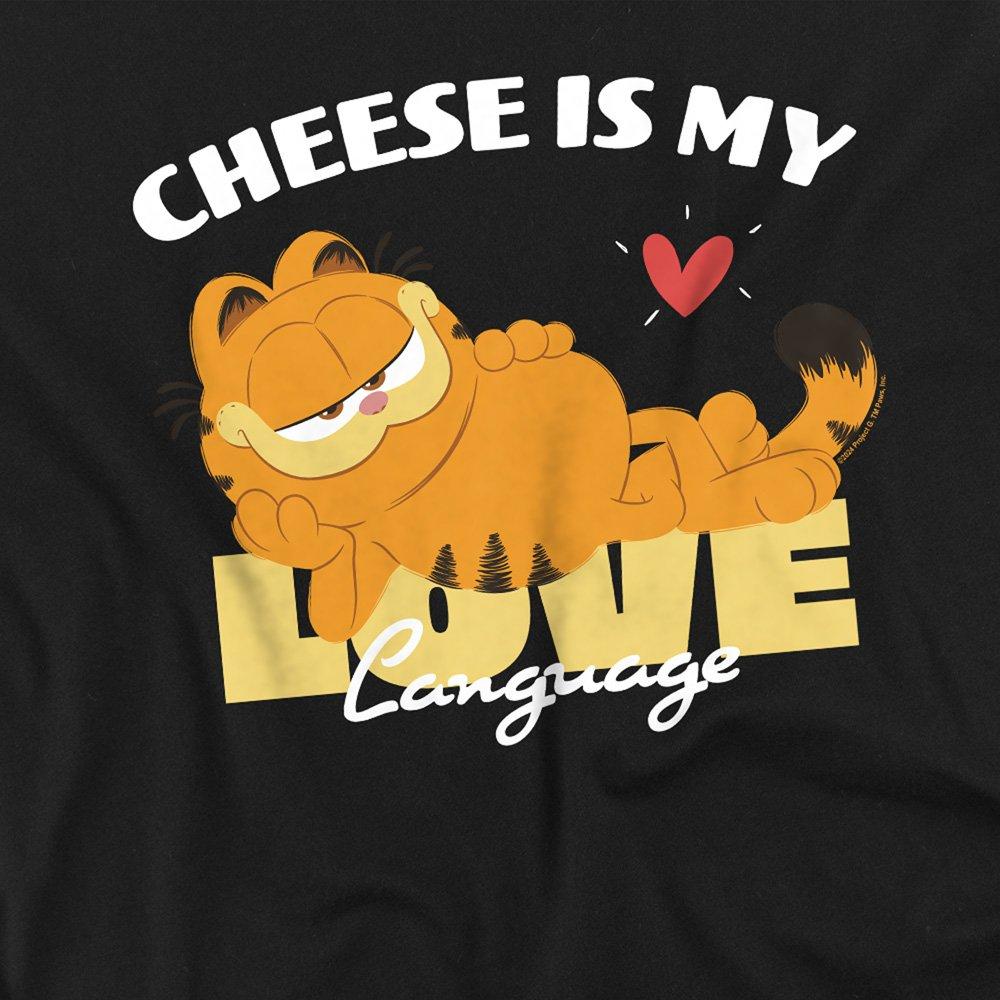Black - Garfield - Garfield Movie Cheese Is My Love Language T Shirt - 2