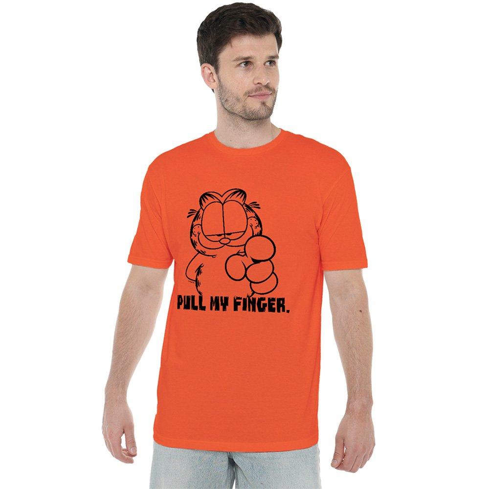 Garfield Garfield Pull My Finger T Shirt Orange