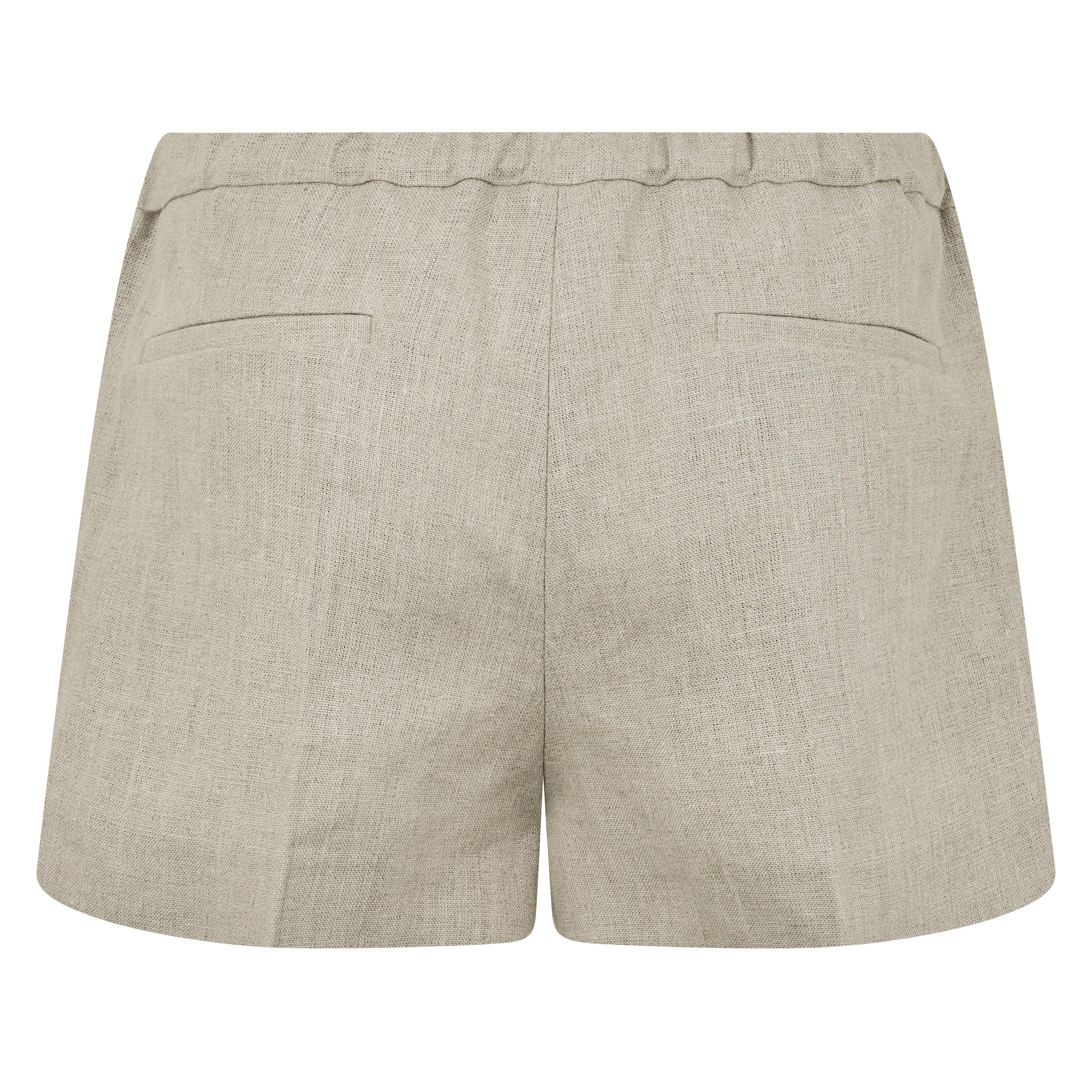 Beige Gravel - Valentino - Linen Shorts - 6