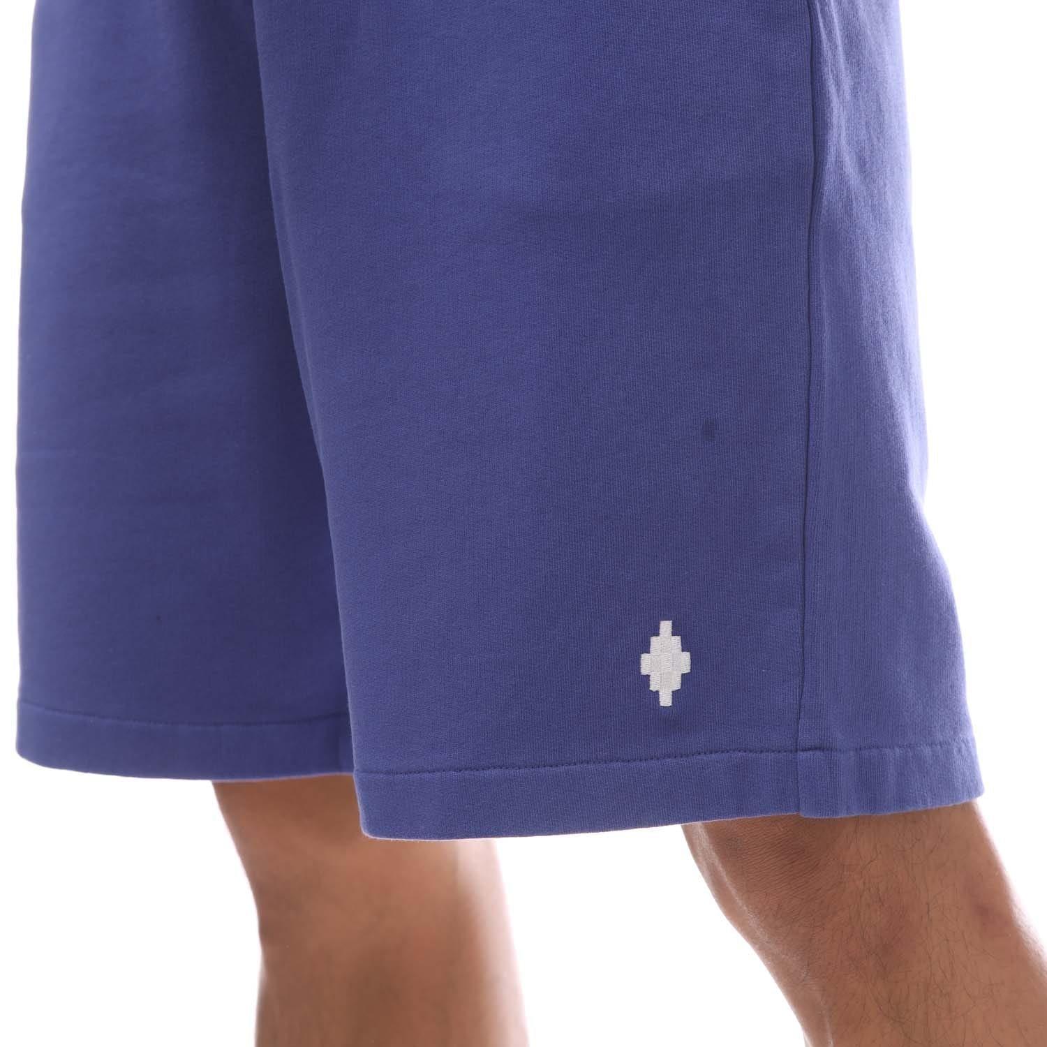 Blue-White - Marcelo Burlon - Cross Basket Shorts - 3