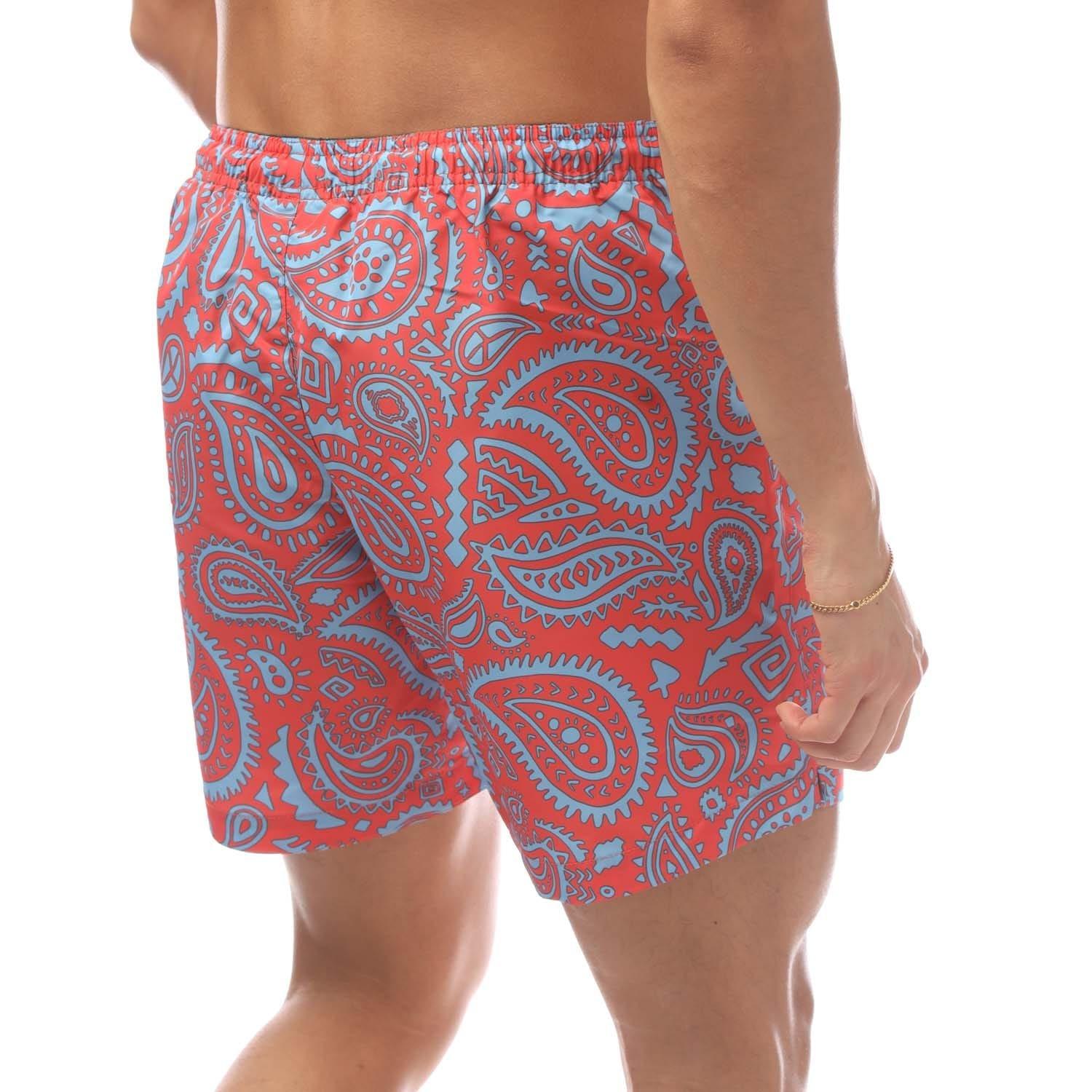 Red Blue - Marcelo Burlon - Paisley Swimming Shorts - 2