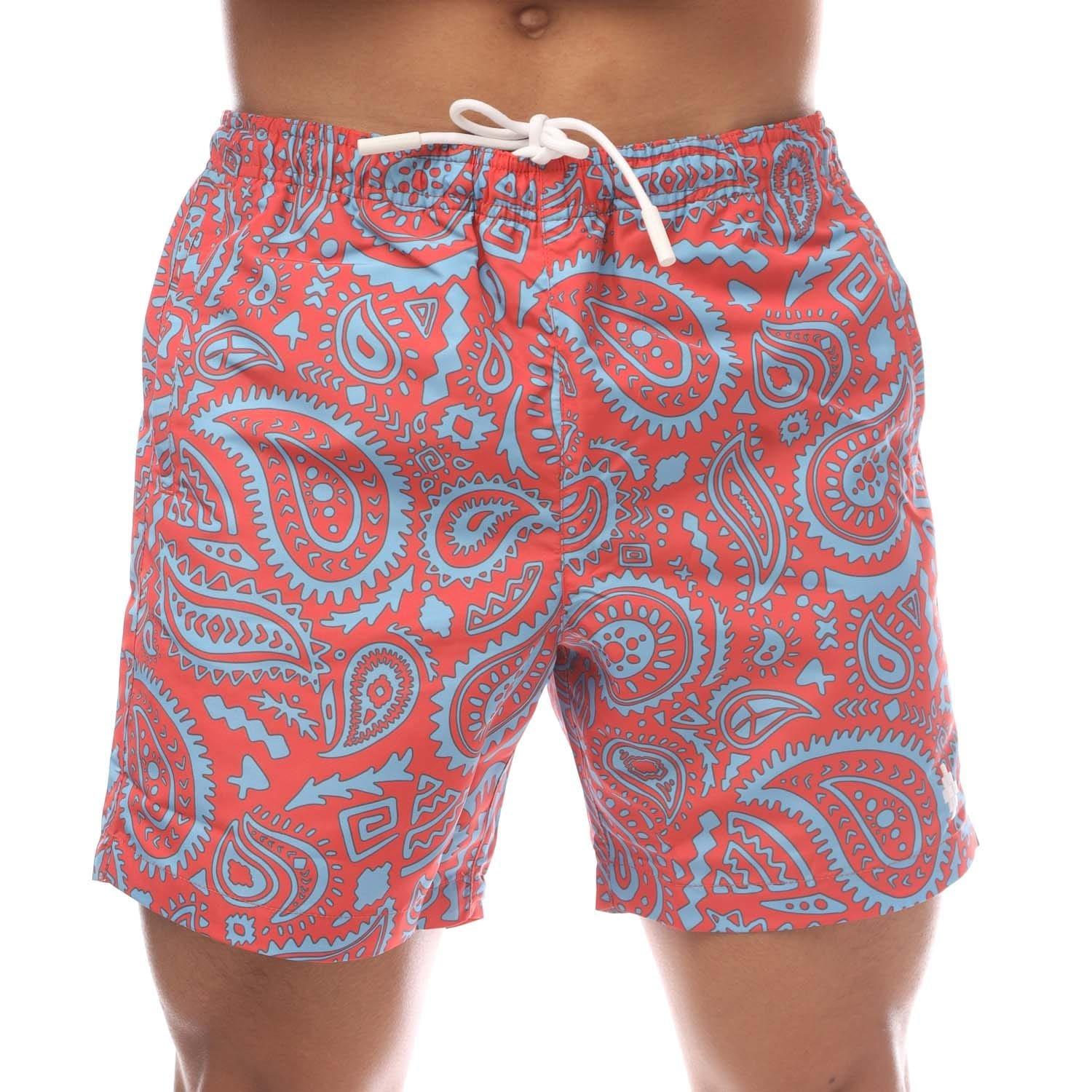 Red Blue - Marcelo Burlon - Paisley Swimming Shorts - 3