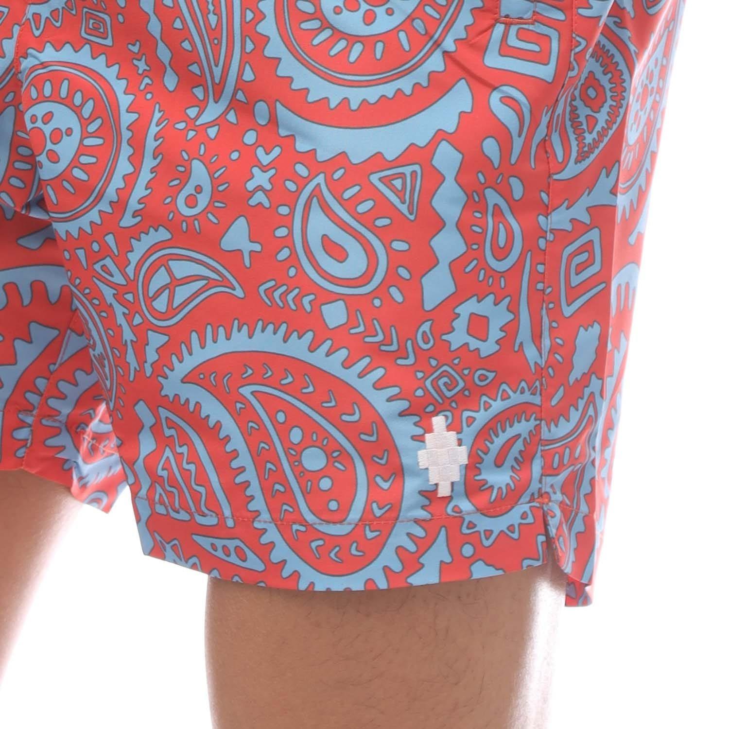 Red Blue - Marcelo Burlon - Paisley Swimming Shorts - 4