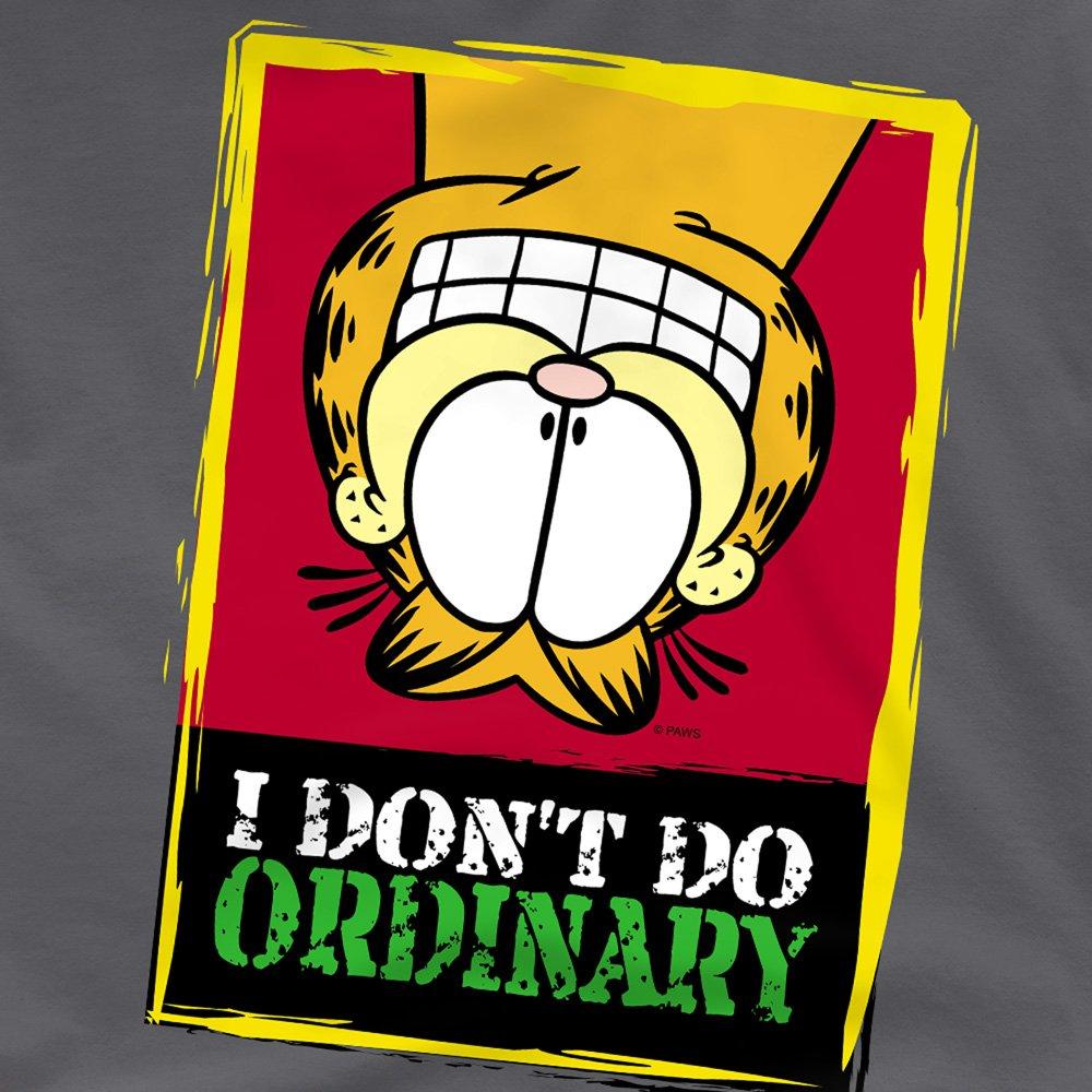 Grey - Garfield - Garfield I Dont Do Ordinary T Shirt Charcoal - 2