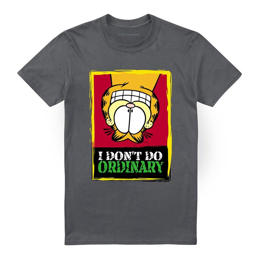 Grey - Garfield - Garfield I Dont Do Ordinary T Shirt Charcoal - 4