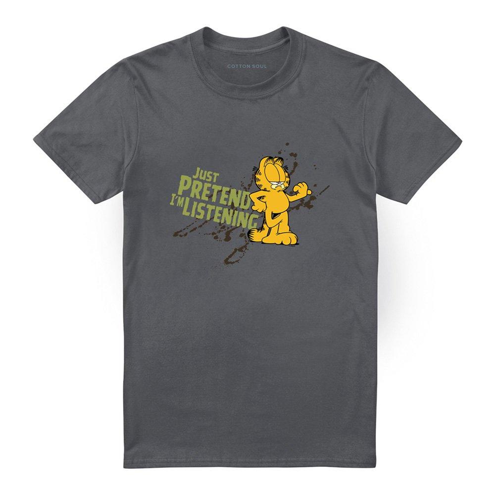 Grey - Garfield - Garfield Just Pretend Im Listening T Shirt Charco - 4