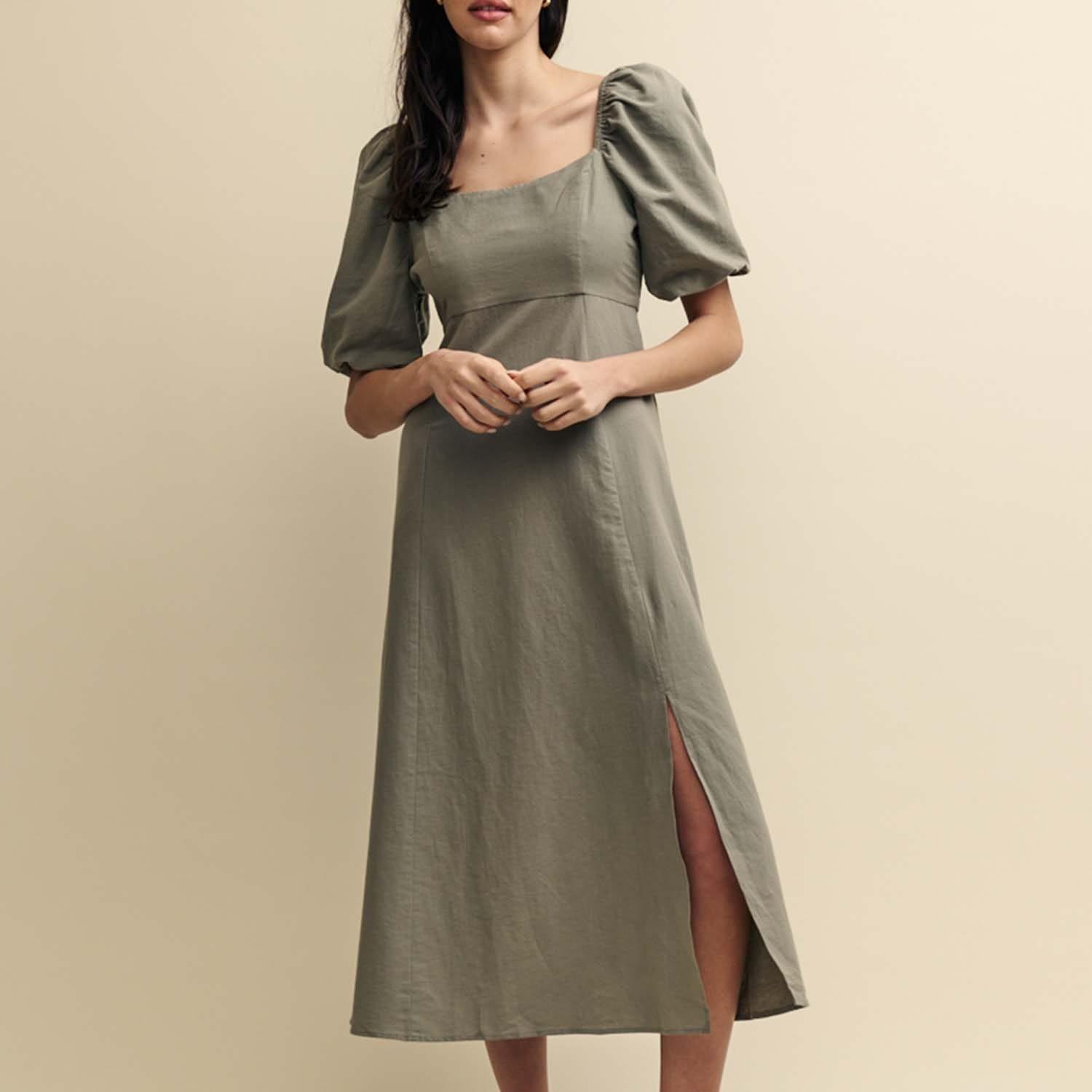Green - Nobodys Child - Henri Midi Dress - 1
