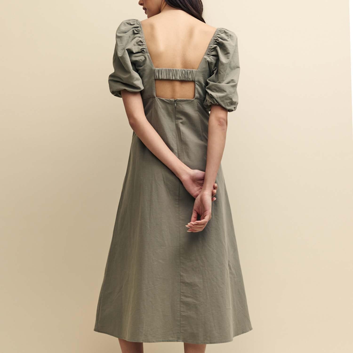 Green - Nobodys Child - Henri Midi Dress - 2