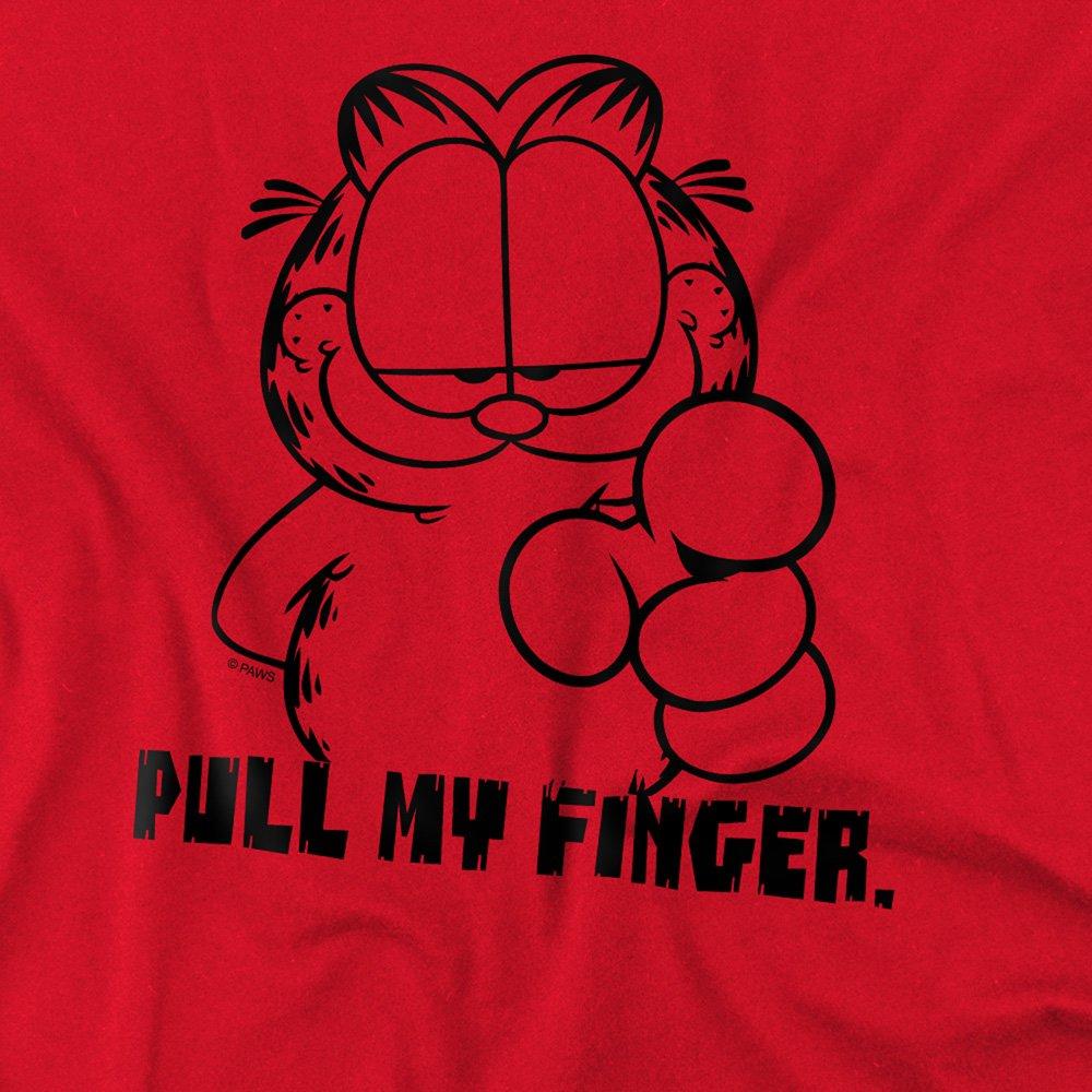 Red - Garfield - Garfield Pull My Finger T Shirt Red - 2