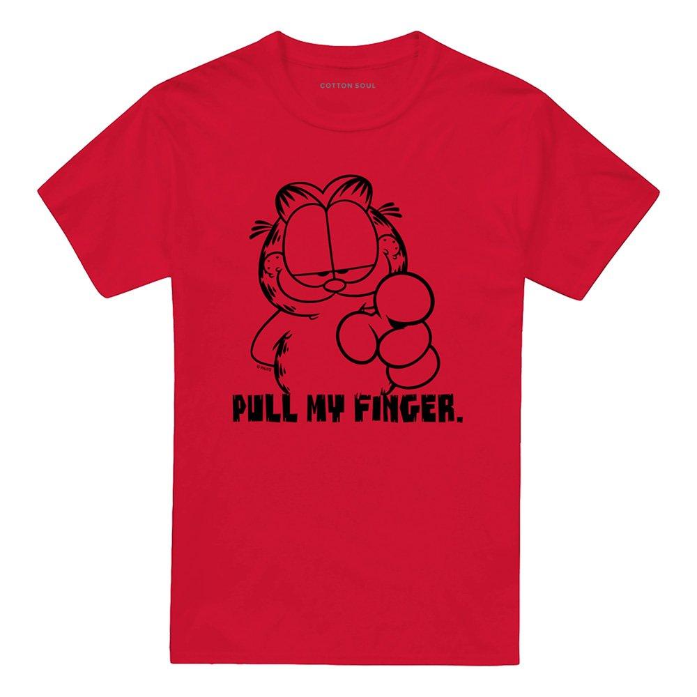 Red - Garfield - Garfield Pull My Finger T Shirt Red - 4