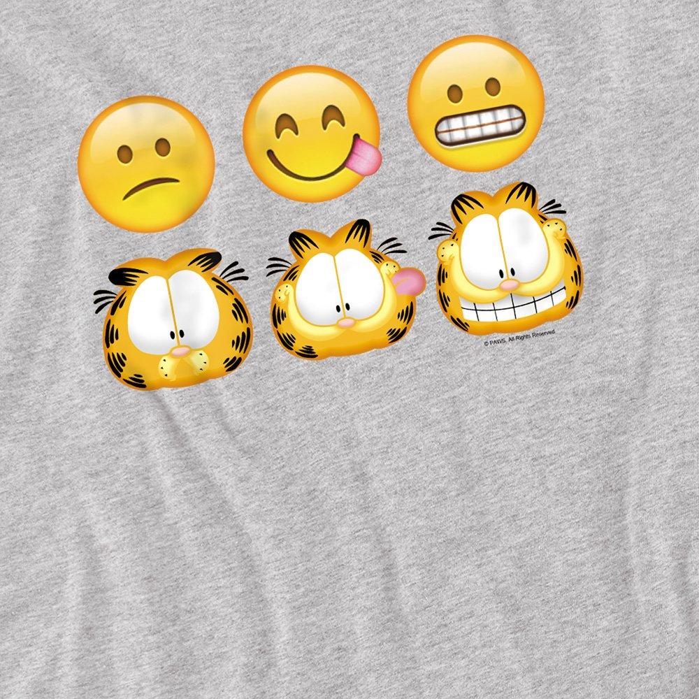 Grey - Garfield - Garfield Emojis T Shirt Athletic Heather - 2