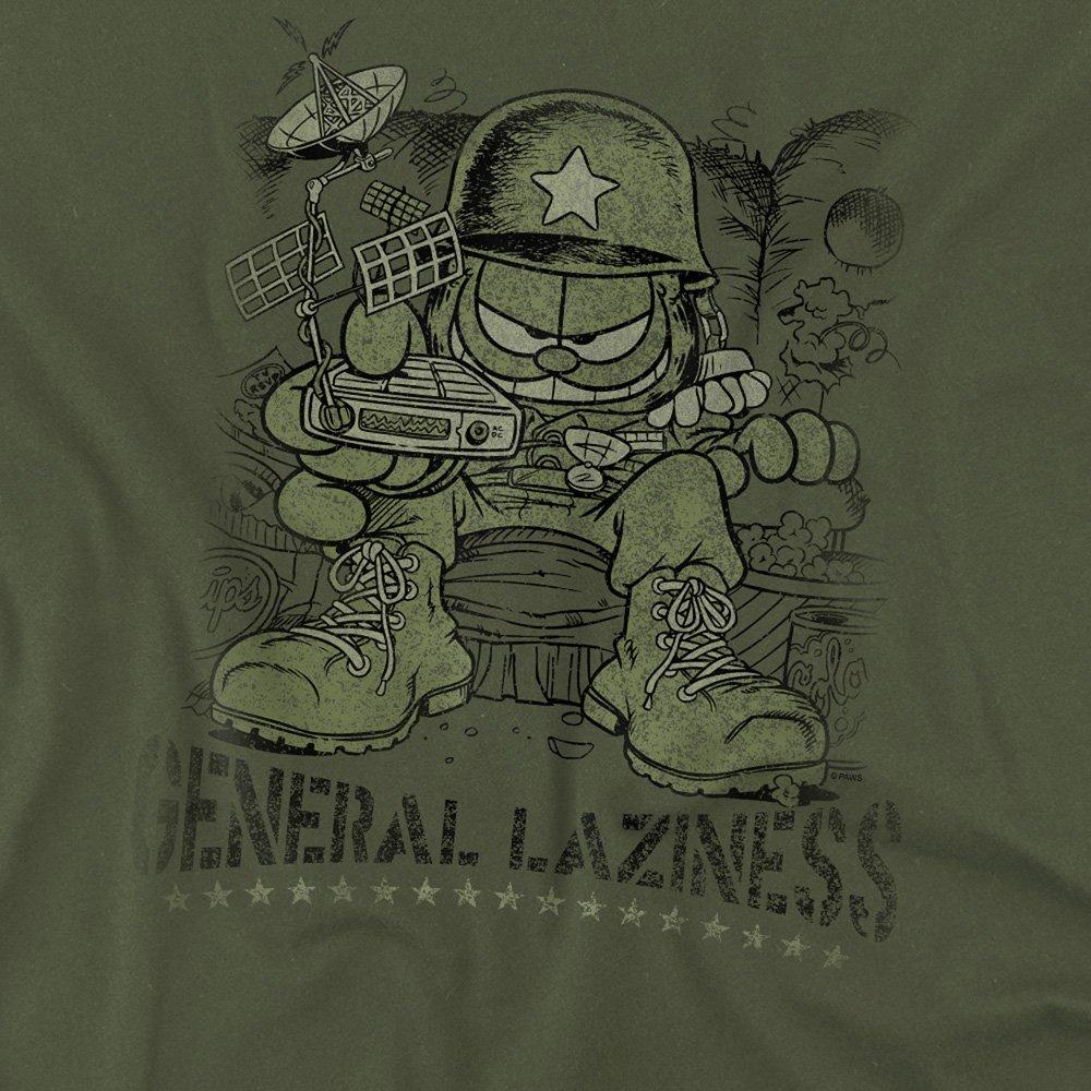 Green - Garfield - Garfield General Laziness T Shirt Military Green - 2