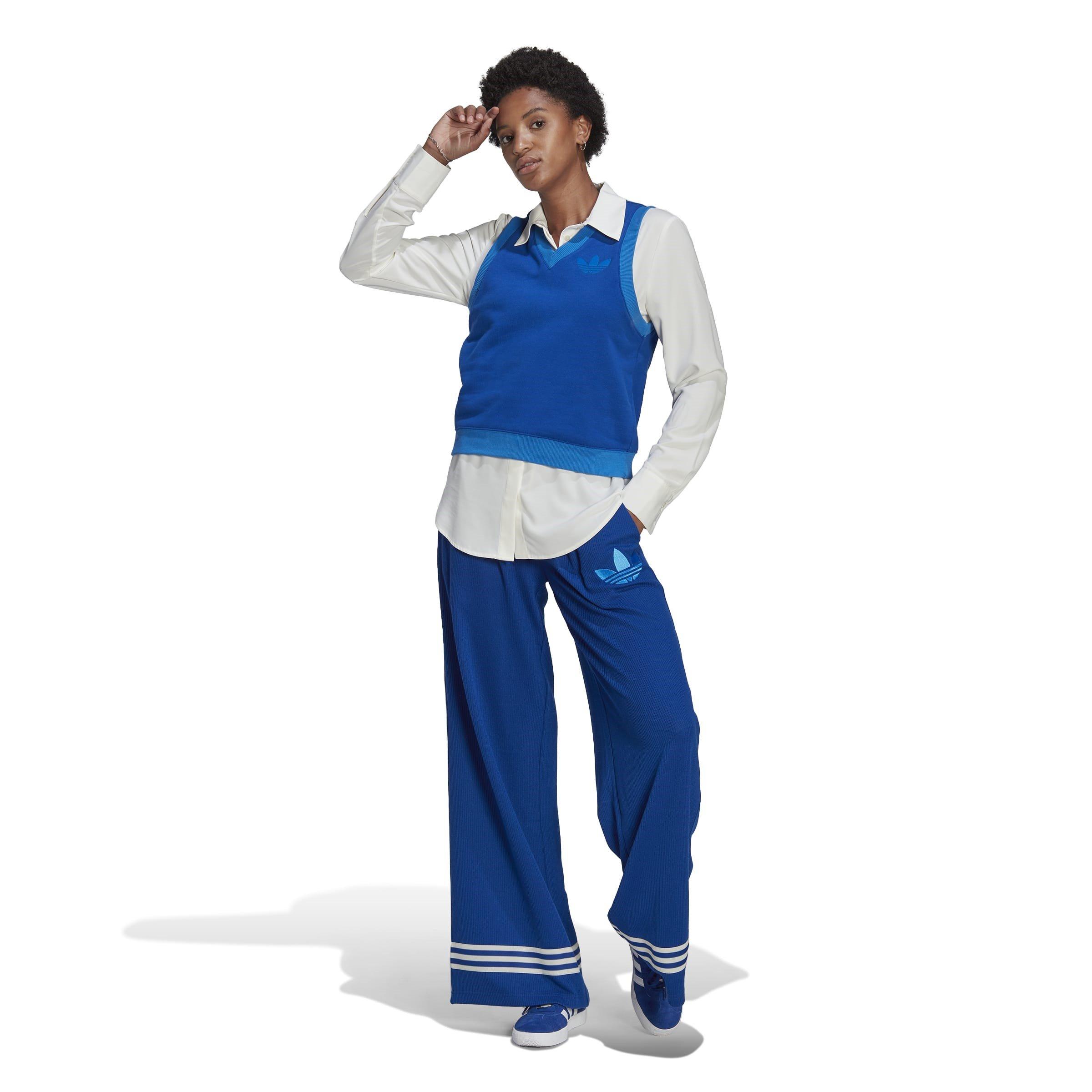 Blue - adidas Originals - Adicolor 70s Sweater Vest Womens - 4