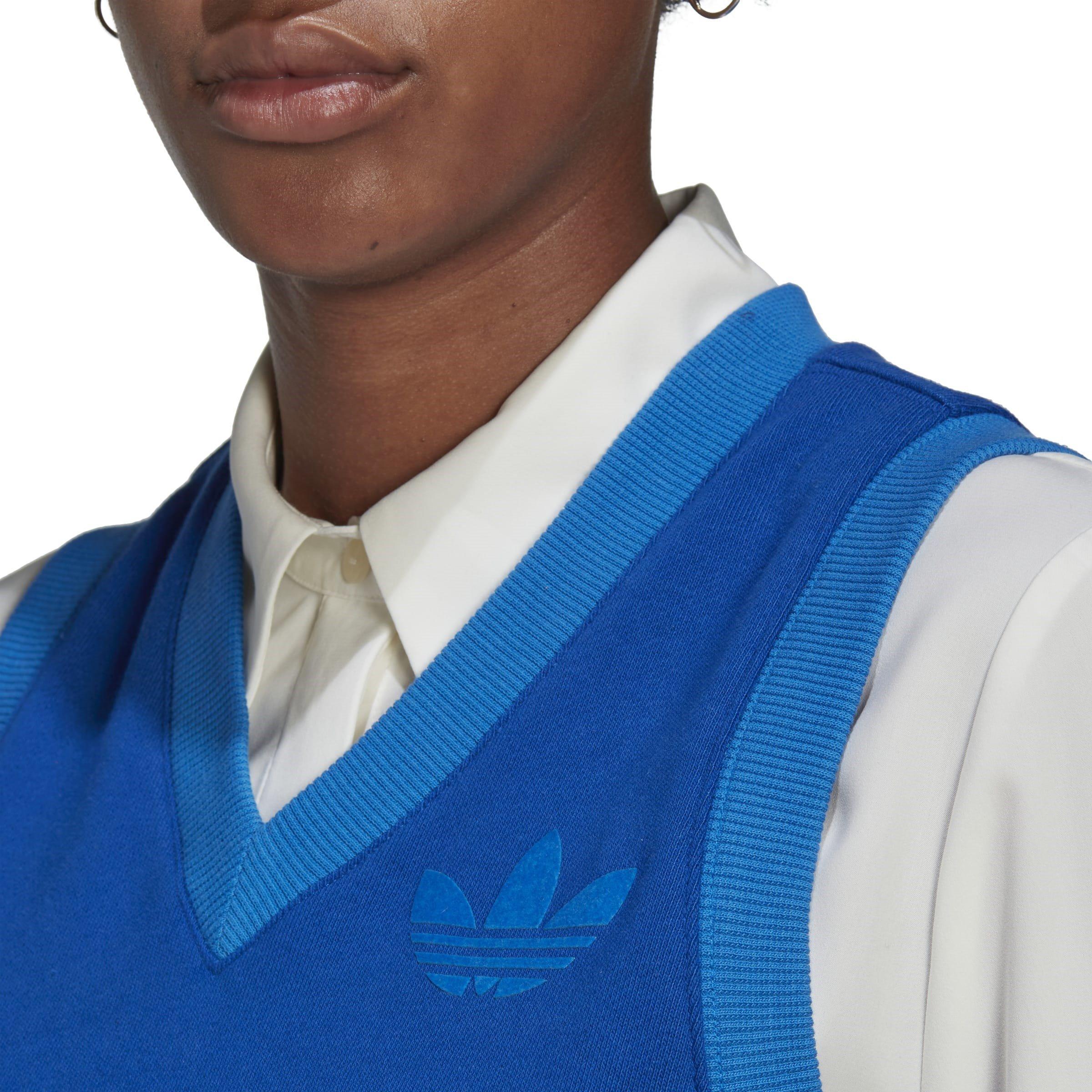 Blue - adidas Originals - Adicolor 70s Sweater Vest Womens - 5